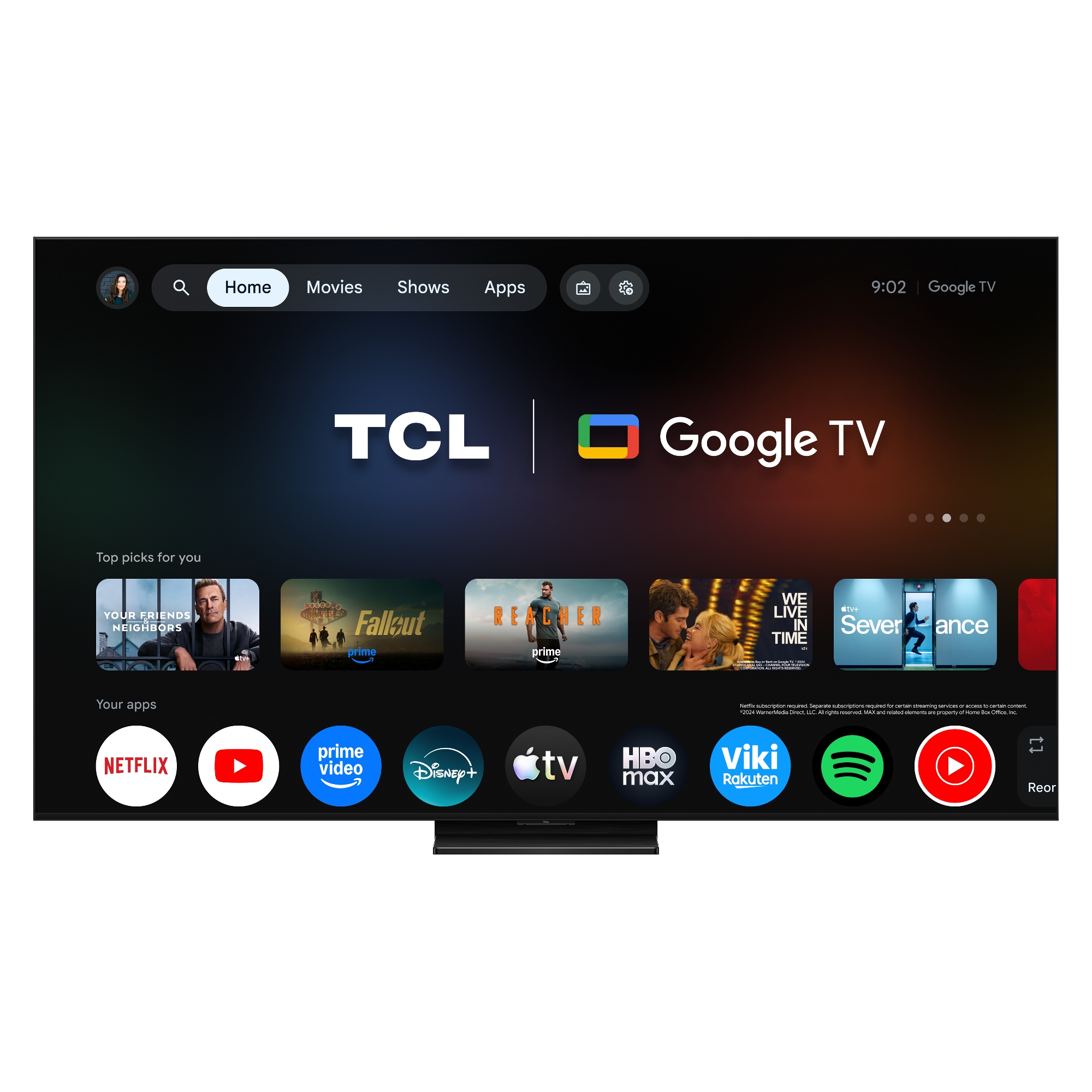 TCL 55" QD-Mini LED TV Matte NXTVISION Display 144Hz 55A400U-UK - Black TCL 55" QD-Mini LED TV Matte NXTVISION Display 144Hz 55A400U-UK - Black