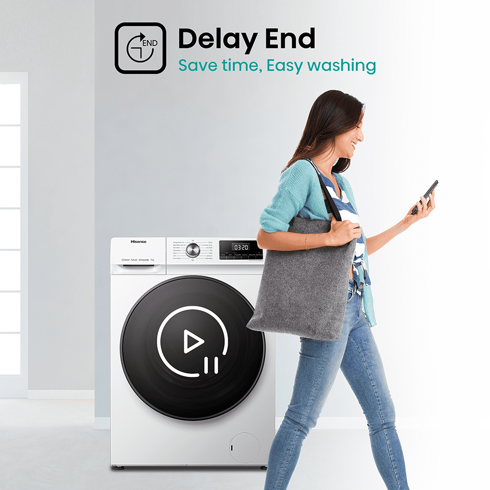 Hisense 9kg 3 Series Washing Machine 1400rpm WFQA9014EVJM - WHITE Hisense 9kg 3 Series Washing Machine 1400rpm WFQA9014EVJM - WHITE