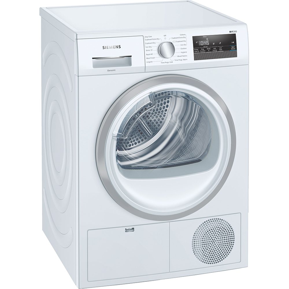 Siemens WT45N202GB 8kg IQ-300 Condenser Tumble Dryer - WHITE Siemens WT45N202GB 8kg IQ-300 Condenser Tumble Dryer - WHITE