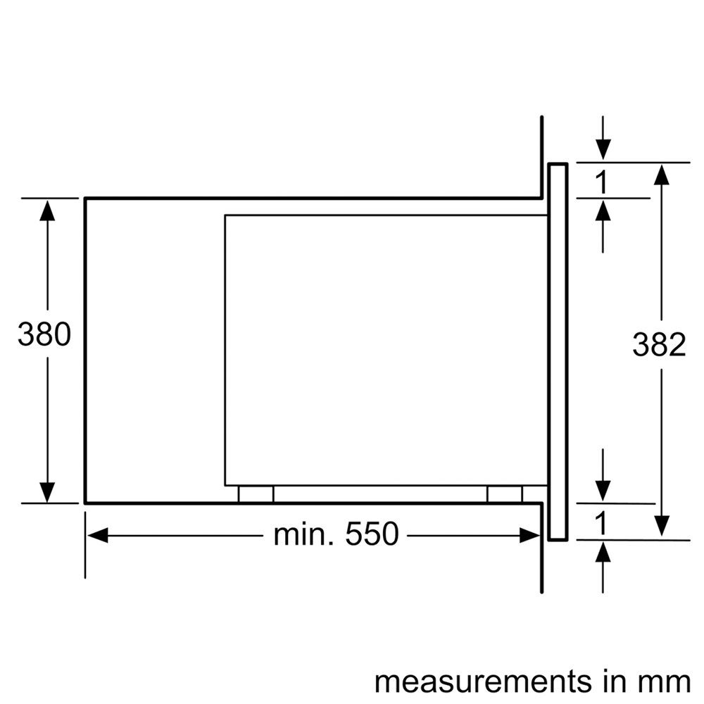 Bosch Series 4 Built In Microwave For Tall Housing BFL553MB0B - BLACK Bosch Series 4 Built In Microwave For Tall Housing BFL553MB0B - BLACK