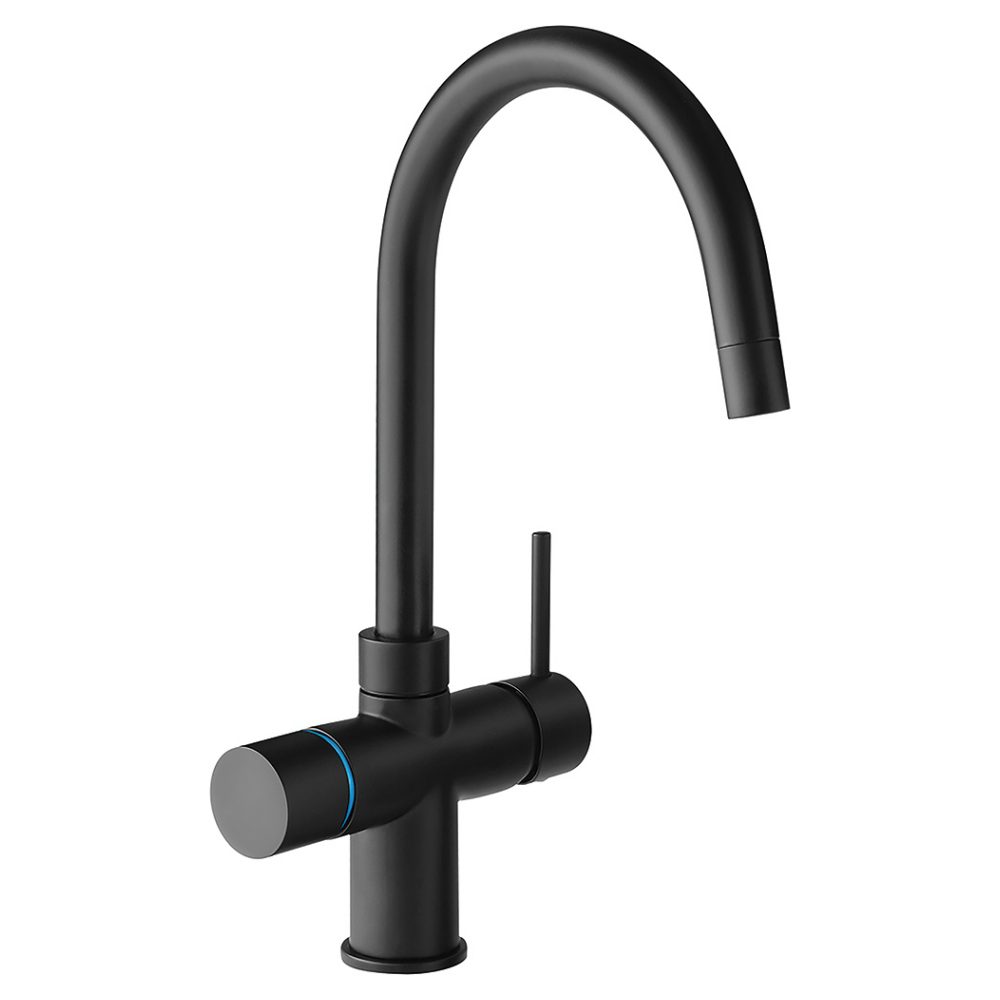 4 1 Helix Electronic Boiling Water Tap MINERVA HELIX ELECTRONIC MB MATTE BLACK