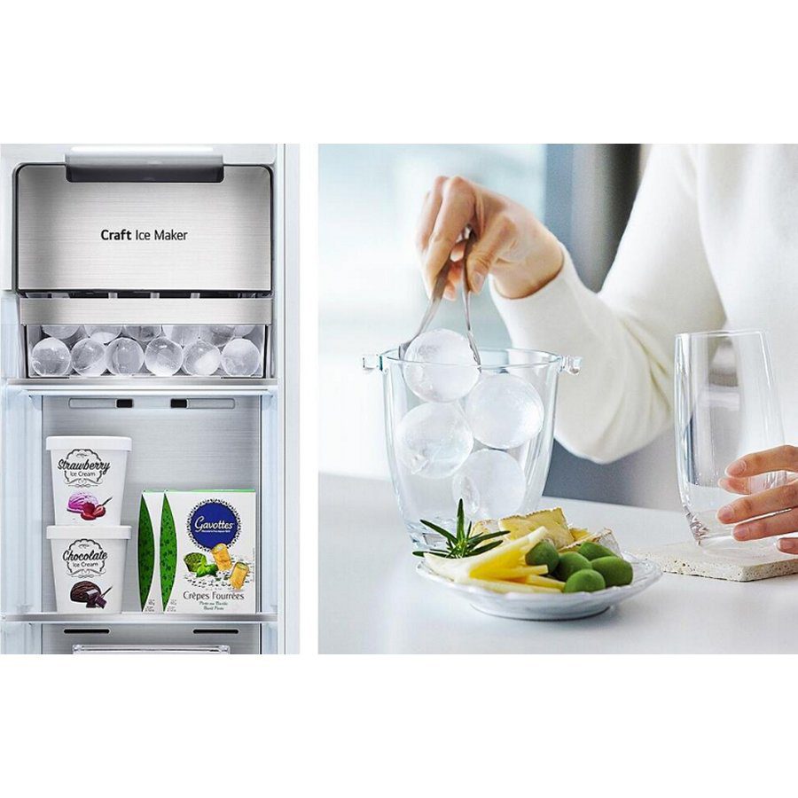 LG Door In Door Instaview American Fridge Freezer With Craft Ice Maker GSXV90MCDE - BLACK STEEL LG Door In Door Instaview American Fridge Freezer With Craft Ice Maker GSXV90MCDE - BLACK STEEL