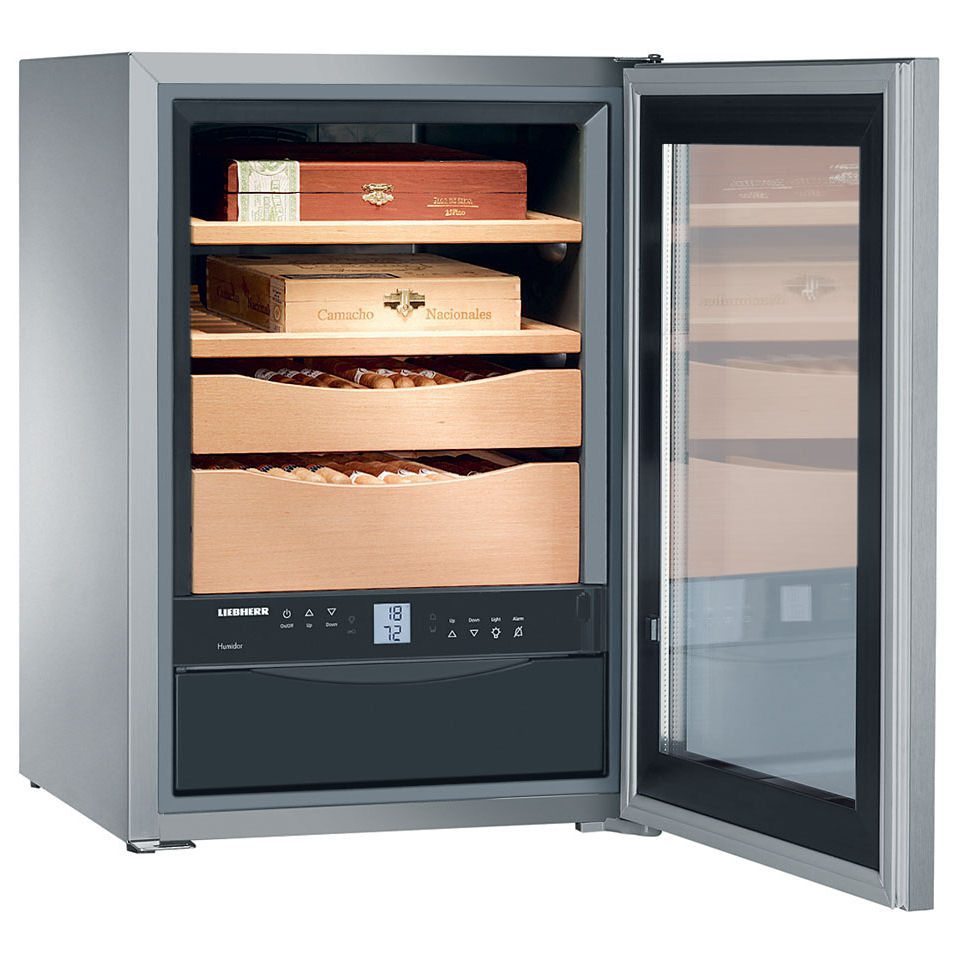 Liebherr  Special Order Freestanding Humidor Cigar Cabinet ZKES453 - STAINLESS STEEL