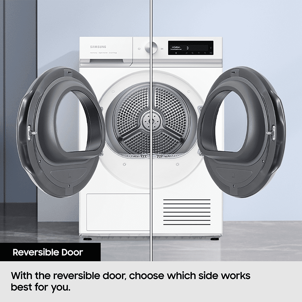 Samsung 9kg Series 5 Heat Pump Condenser Tumble Dryer DV90CGC0A0AH - WHITE Samsung 9kg Series 5 Heat Pump Condenser Tumble Dryer DV90CGC0A0AH - WHITE