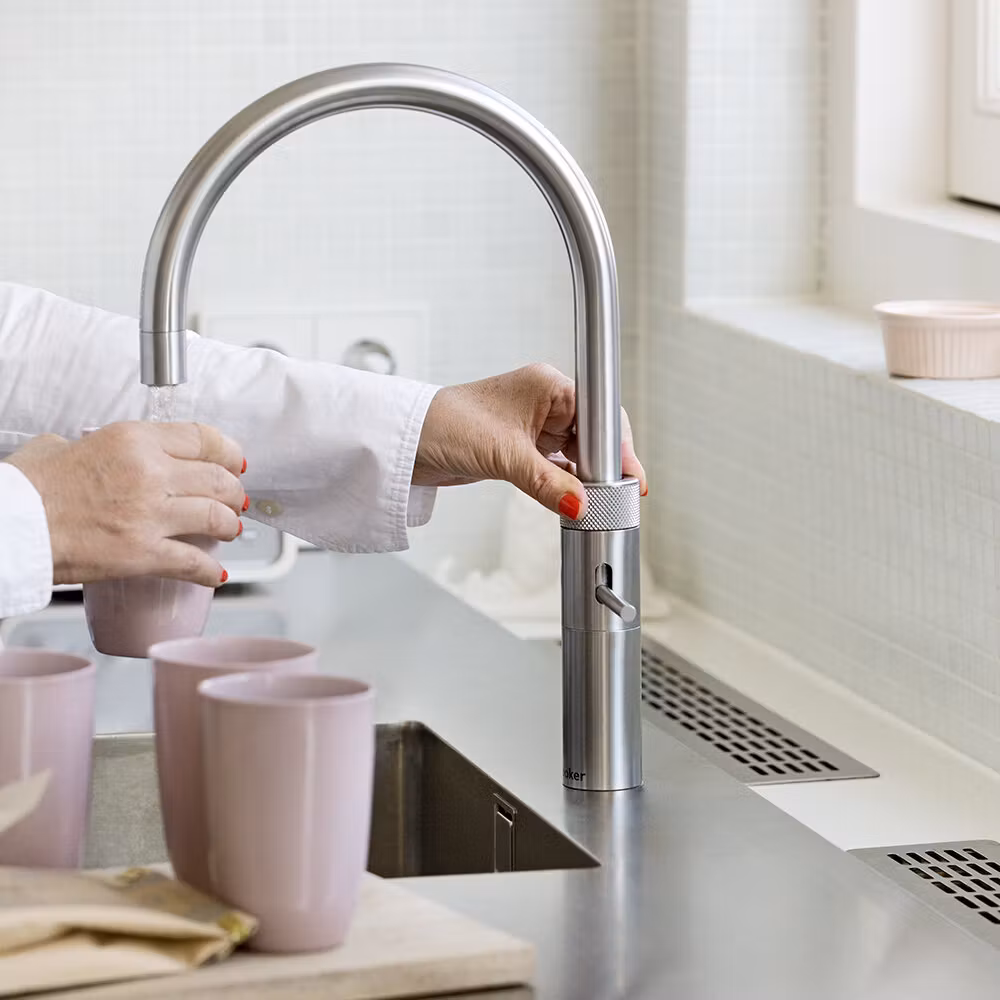 Quooker Classic Round Fusion 3-in-1 Boiling Water Tap PRO3 CLASSIC FUSION ROUND CHROME CFNRCHR - Chrome Quooker Classic Round Fusion 3-in-1 Boiling Water Tap PRO3 CLASSIC FUSION ROUND CHROME CFNRCHR - Chrome