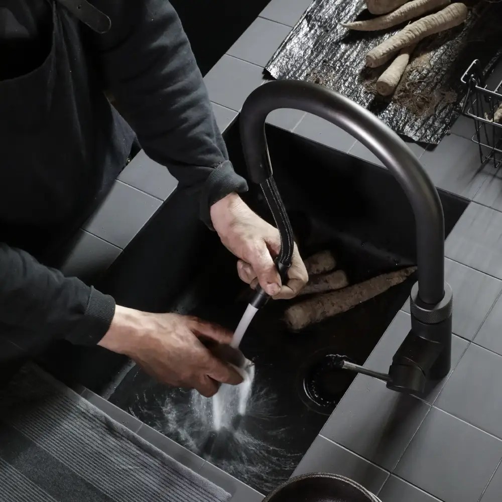 Quooker Flex 3-in-1 Boiling Water Tap PRO3 FLEX BLK FXRBLK - Black Quooker Flex 3-in-1 Boiling Water Tap PRO3 FLEX BLK FXRBLK - Black