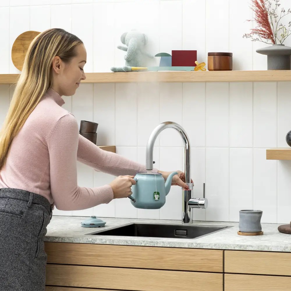 Quooker Flex 3-in-1 Boiling Water Tap PRO3 FLEX CHR FXRCHR - Chrome Quooker Flex 3-in-1 Boiling Water Tap PRO3 FLEX CHR FXRCHR - Chrome