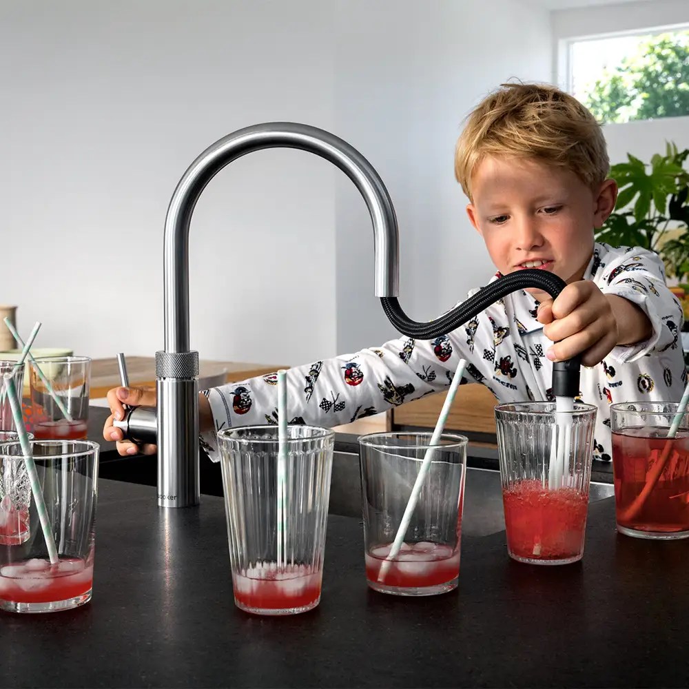 Quooker Flex 3-in-1 Boiling Water Tap PRO3 FLEX RVS FXRSST - Stainless Steel Quooker Flex 3-in-1 Boiling Water Tap PRO3 FLEX RVS FXRSST - Stainless Steel