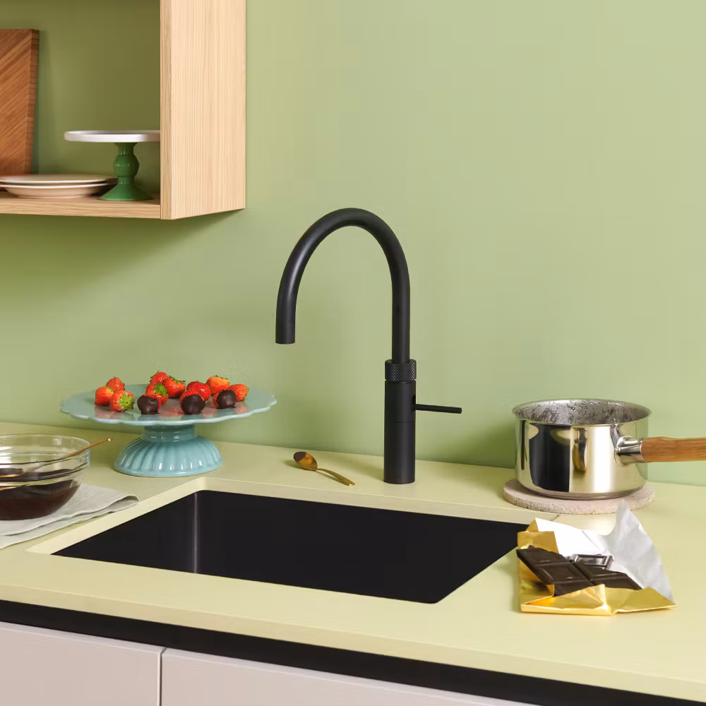 Quooker Combi Fusion Round 3-in-1 Boiling Water Tap COMBI 2.2 FUSION ROUND BLACK FNRBLK - Black Quooker Combi Fusion Round 3-in-1 Boiling Water Tap COMBI 2.2 FUSION ROUND BLACK FNRBLK - Black