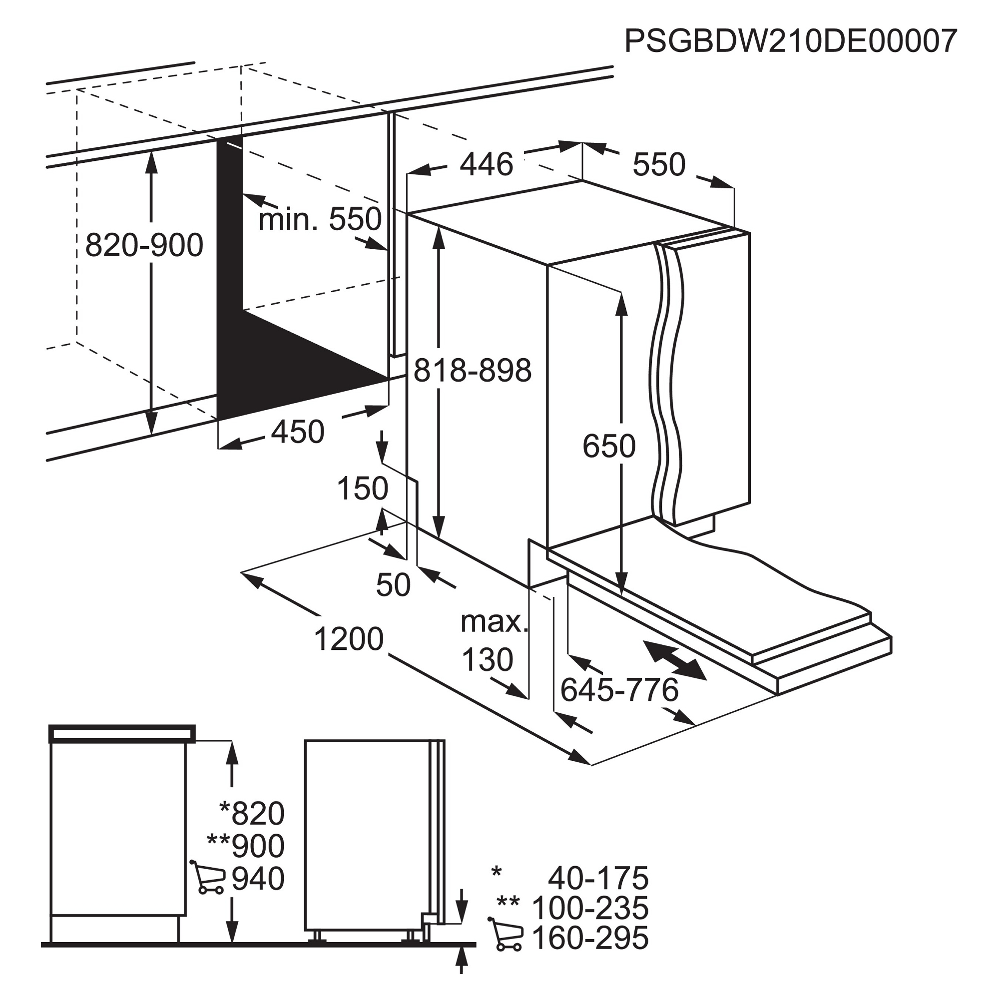 AEG 45cm Series 5000 Fully Integrated Dishwasher FSE52407Z AEG 45cm Series 5000 Fully Integrated Dishwasher FSE52407Z