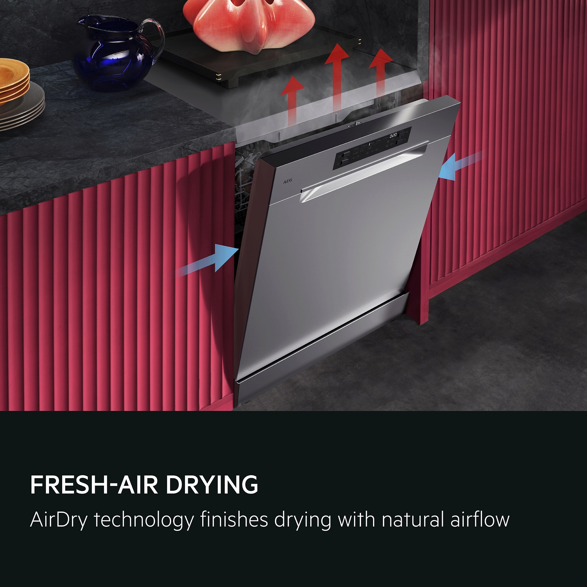 AEG 60cm Series 6000 SmartSelect Freestanding Dishwasher GF6100C2SNW - White AEG 60cm Series 6000 SmartSelect Freestanding Dishwasher GF6100C2SNW - White