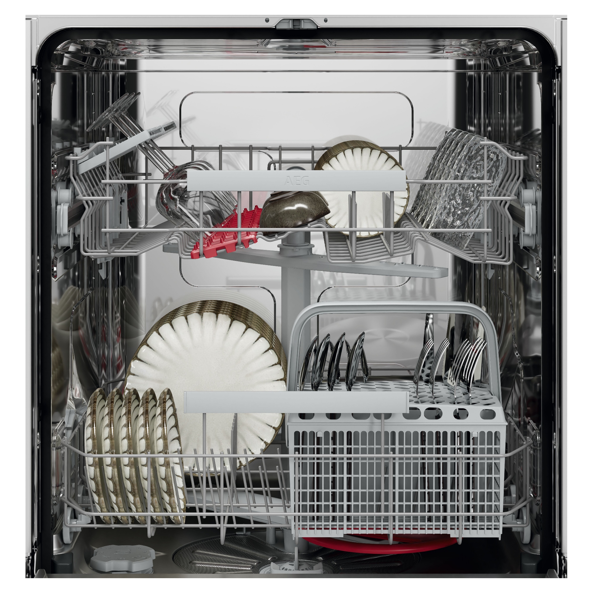 AEG 60cm Series 6000 SmartSelect Fully Integrated Dishwasher GI6200B1SN AEG 60cm Series 6000 SmartSelect Fully Integrated Dishwasher GI6200B1SN