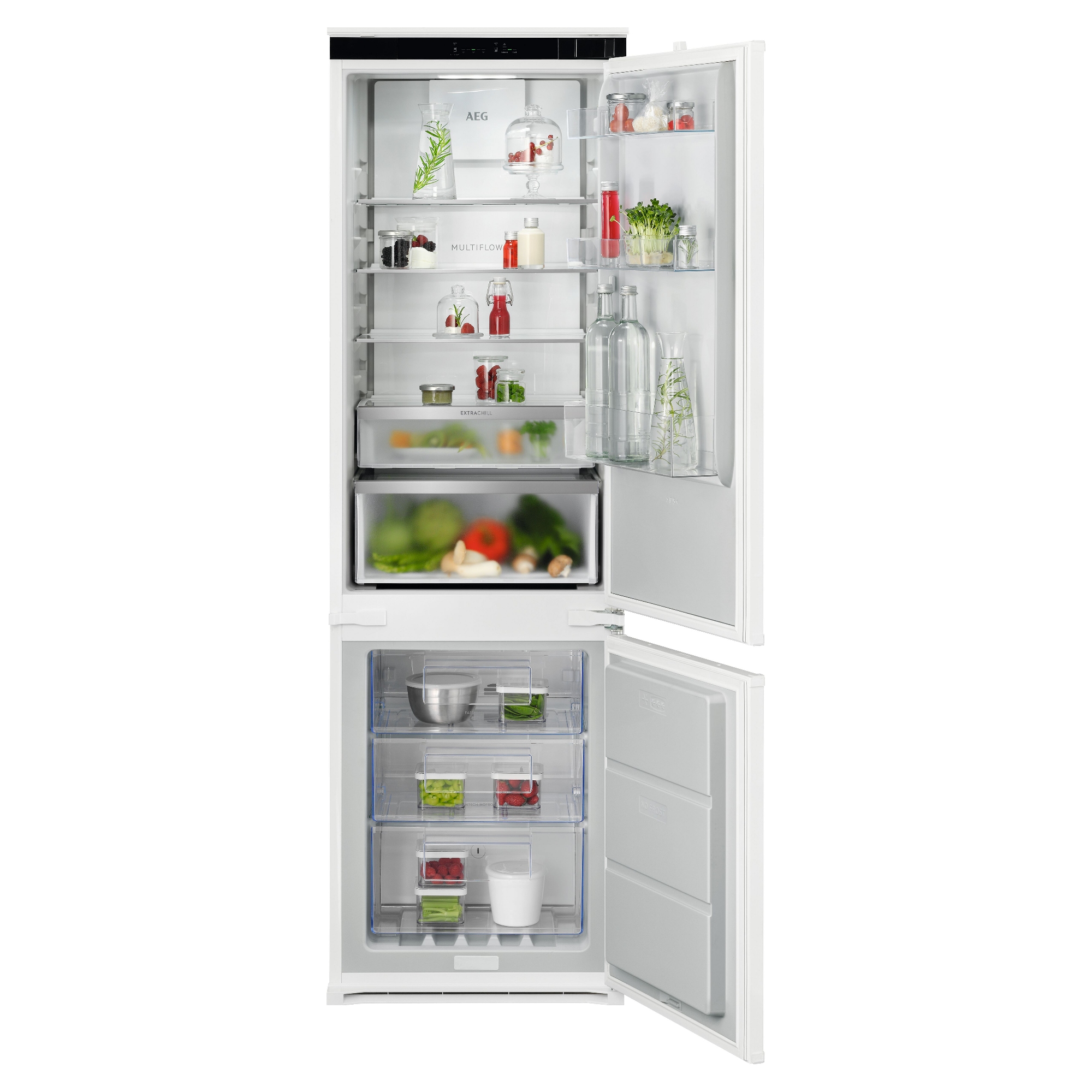 AEG 177cm Series 7000 Integrated 70/30 Frost Free Fridge Freezer NSC7C181DS