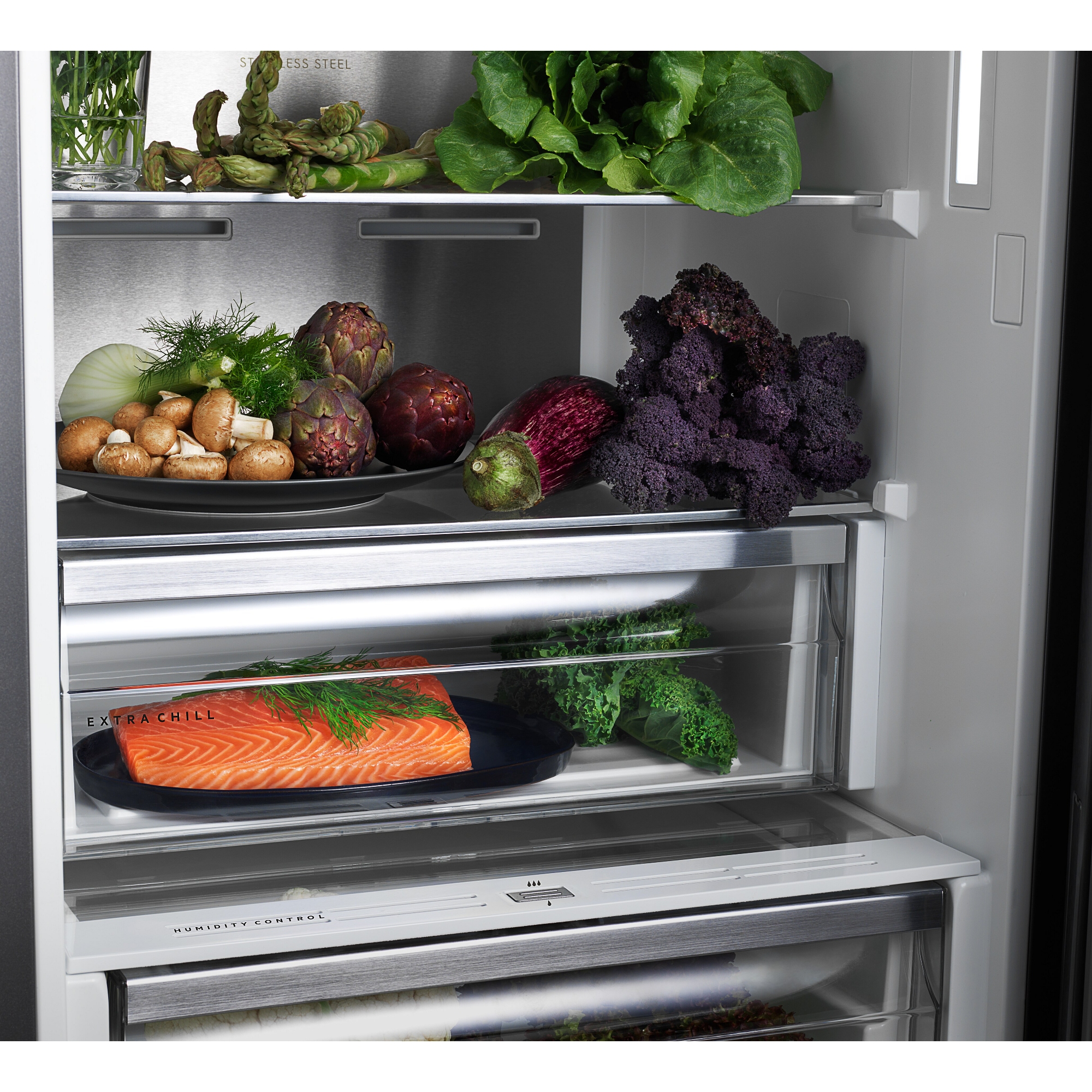 AEG 177cm Series 7000 Integrated 70/30 Frost Free Fridge Freezer NSC7C181DS AEG 177cm Series 7000 Integrated 70/30 Frost Free Fridge Freezer NSC7C181DS
