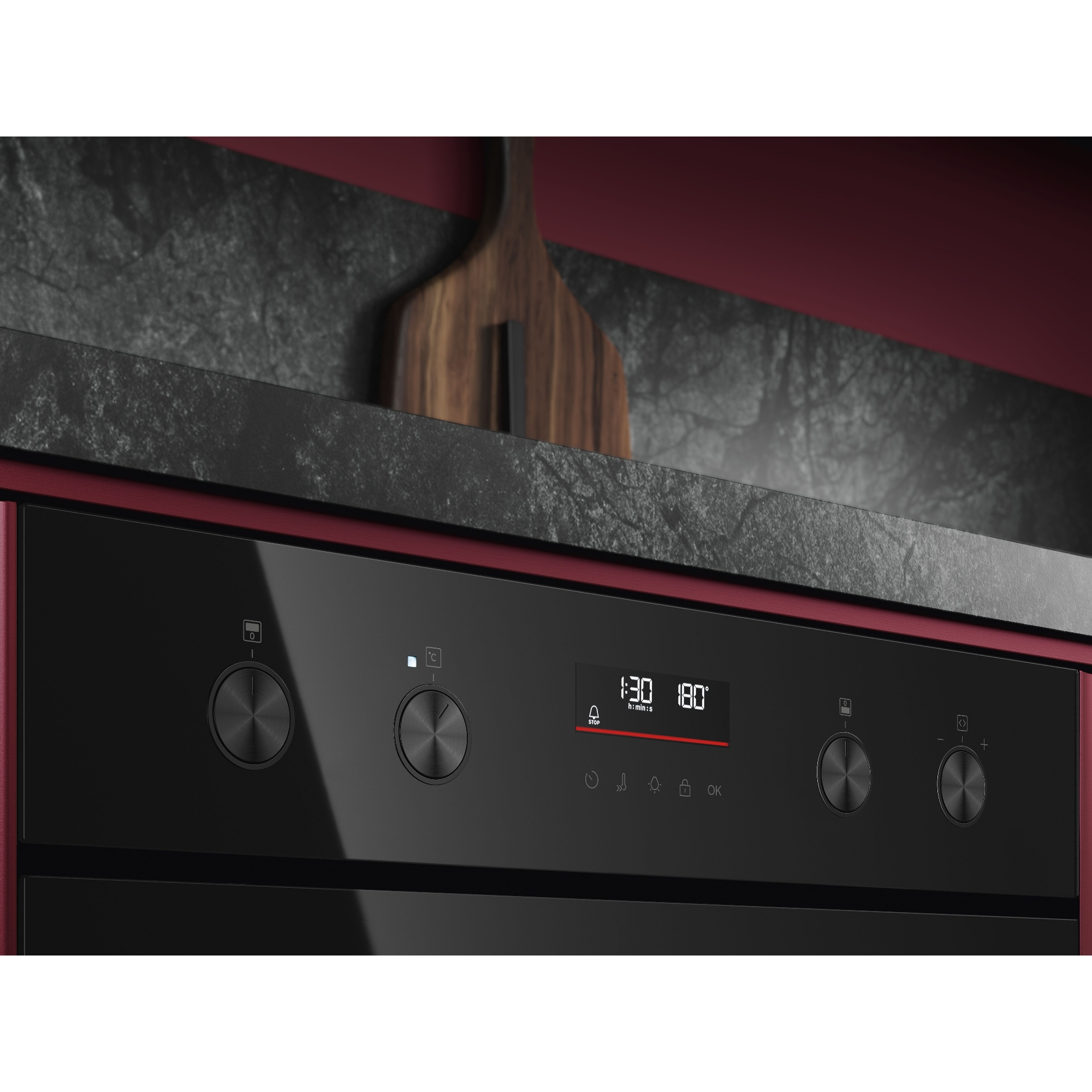 AEG Series 6000 SurroundCook Built-under Multifunction Double Oven OU5CU40K - Black AEG Series 6000 SurroundCook Built-under Multifunction Double Oven OU5CU40K - Black
