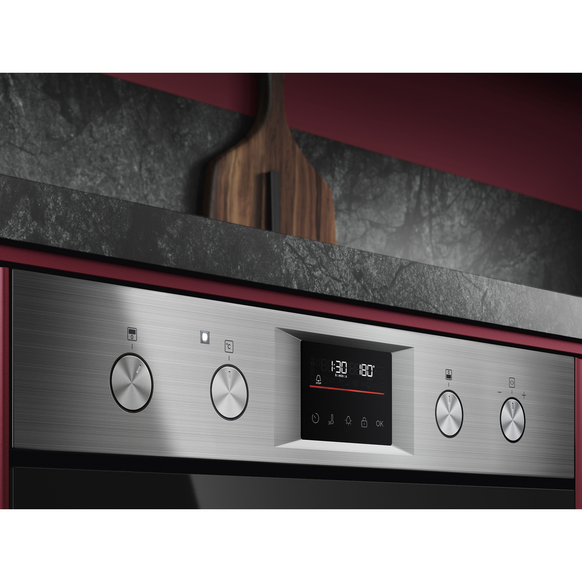 AEG Series 6000 SurroundCook Built-under Multifunction Double Oven OU5CU40M - Stainless Steel AEG Series 6000 SurroundCook Built-under Multifunction Double Oven OU5CU40M - Stainless Steel