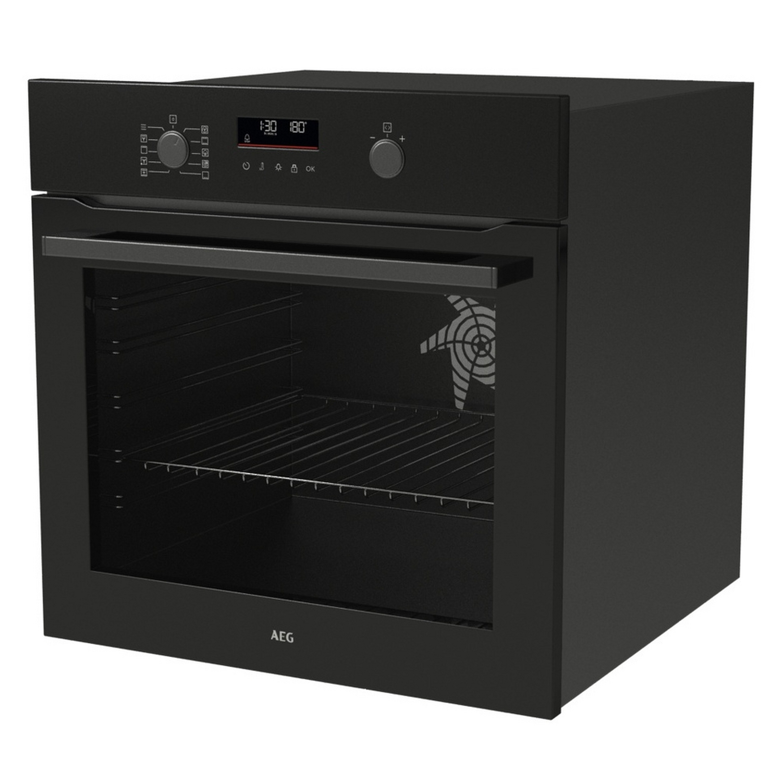 AEG 60cm Series 5000 SurroundCook Pyrolytic Built In Single Oven OU5PB40XK - Black AEG 60cm Series 5000 SurroundCook Pyrolytic Built In Single Oven OU5PB40XK - Black