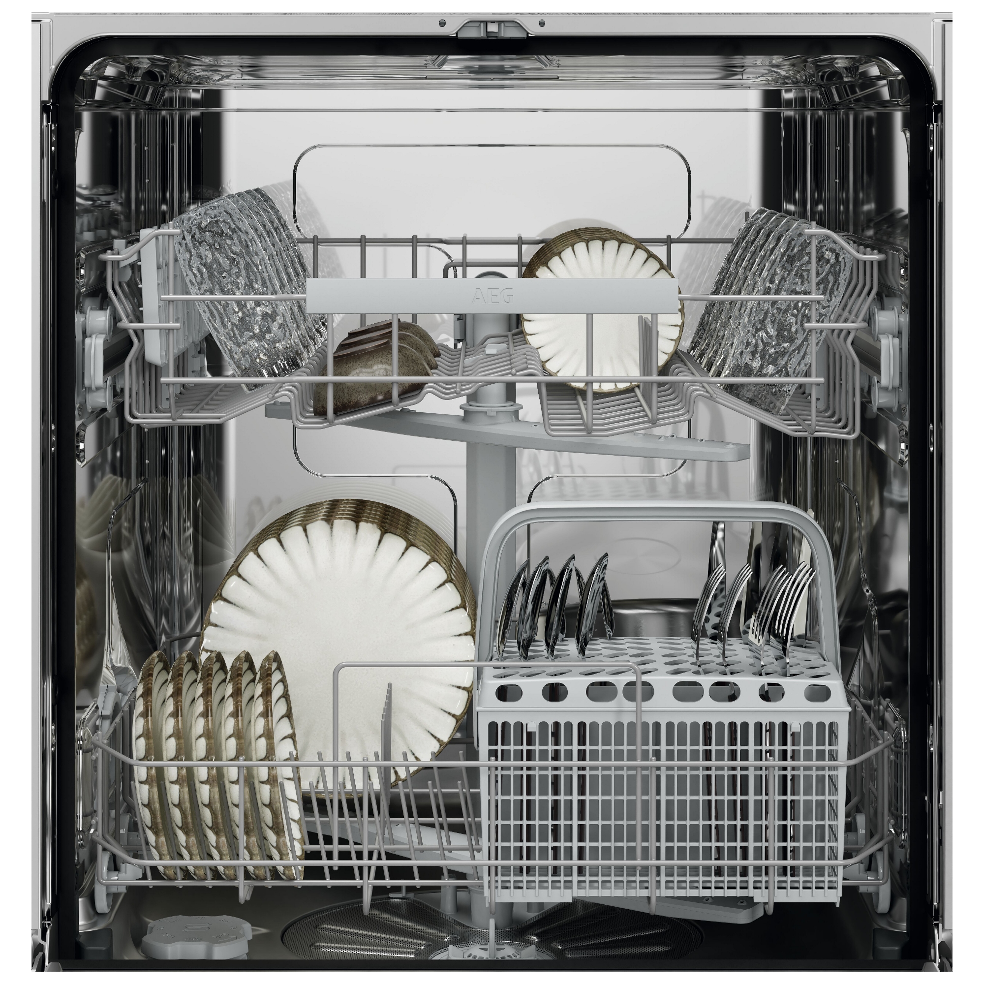 AEG 60cm Series 5000 AirDry Freestanding Dishwasher GF5200D1SNW - White AEG 60cm Series 5000 AirDry Freestanding Dishwasher GF5200D1SNW - White