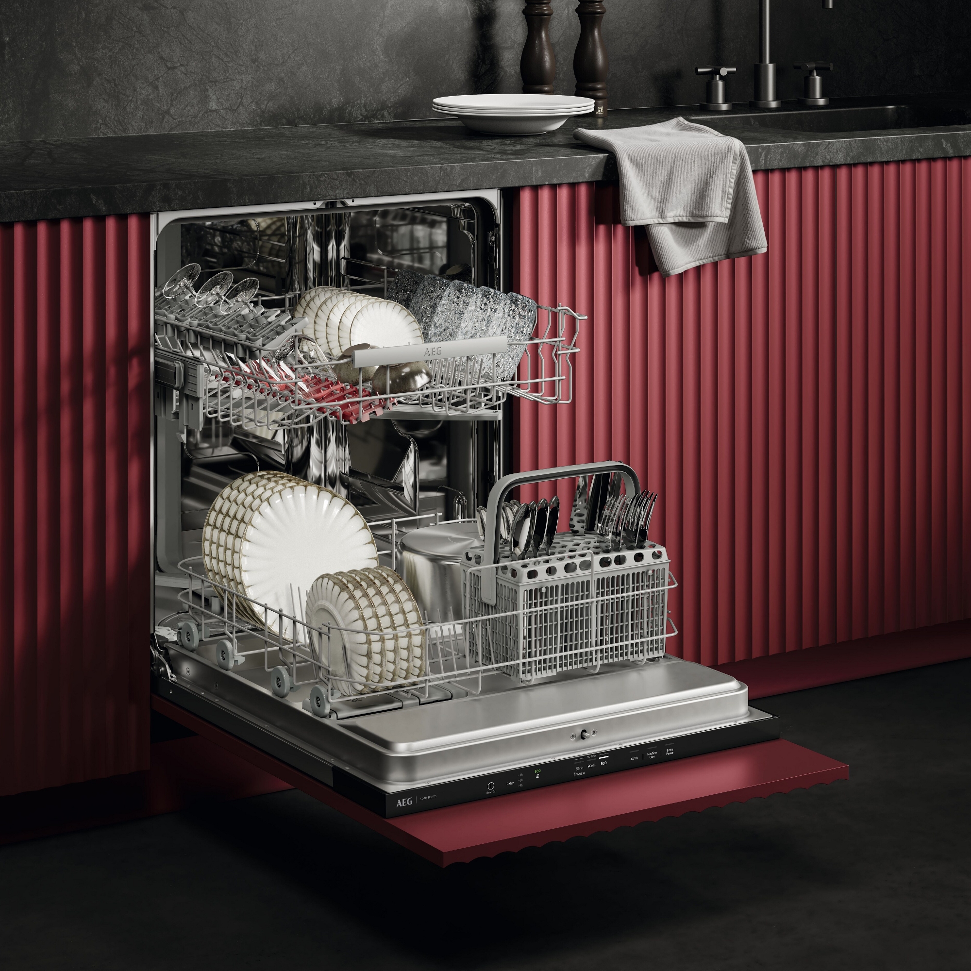 AEG 60cm Series 5000 Fully Integrated Dishwasher GI5200C1SF AEG 60cm Series 5000 Fully Integrated Dishwasher GI5200C1SF