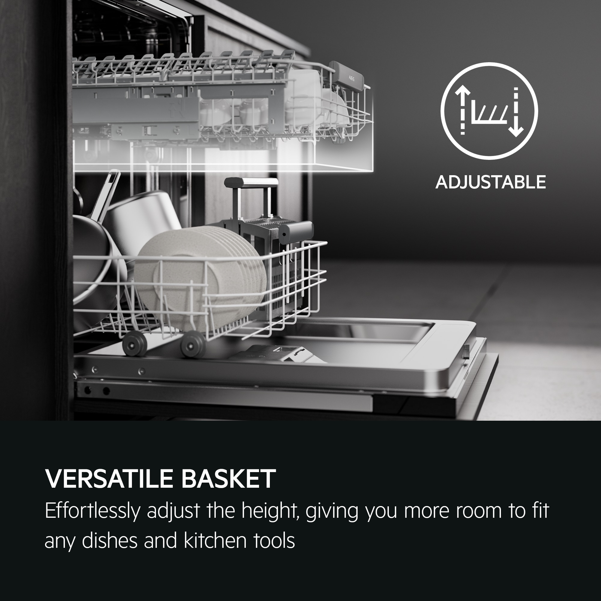 AEG 60cm Series 5000 Fully Integrated Dishwasher GI5200C1SF AEG 60cm Series 5000 Fully Integrated Dishwasher GI5200C1SF