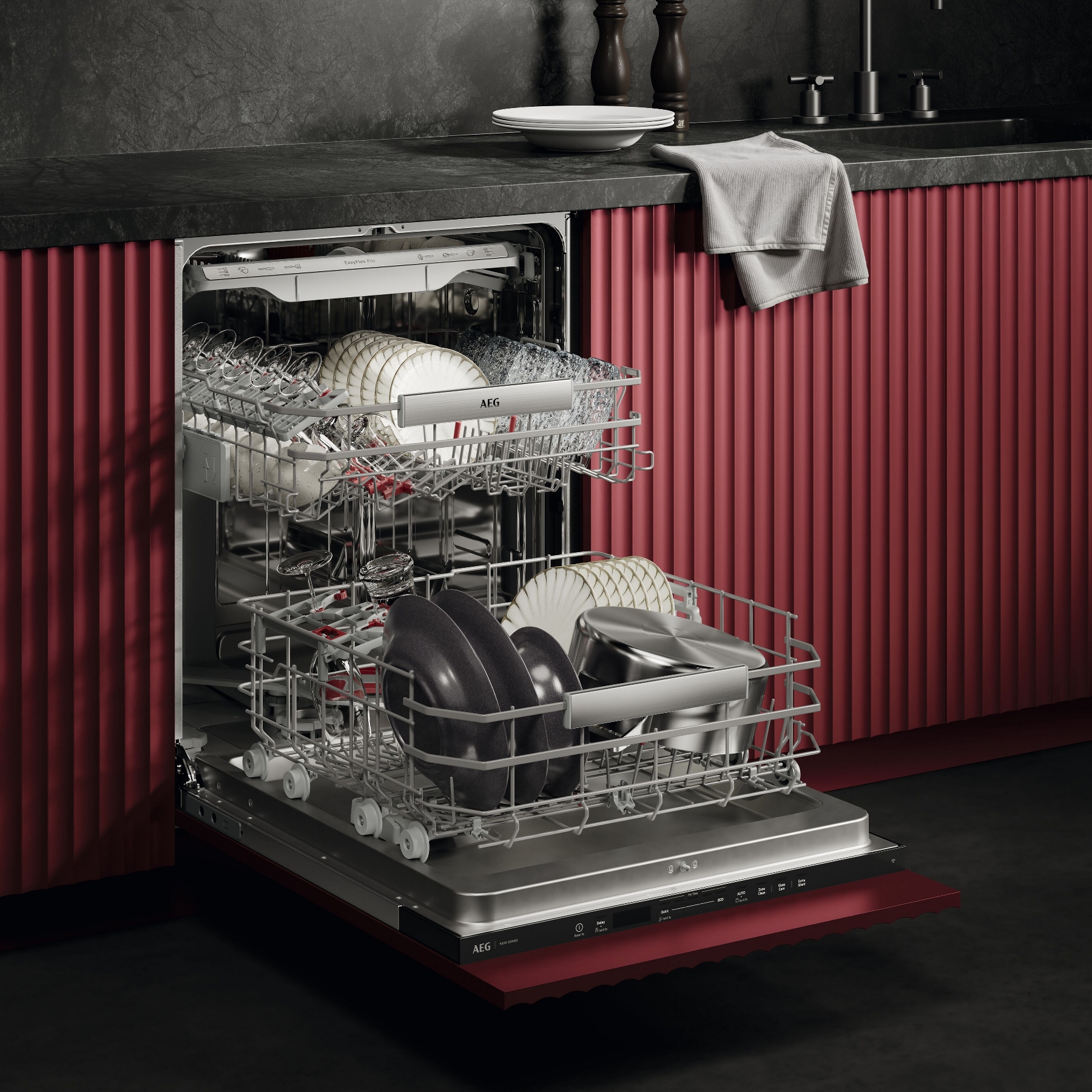 AEG 9000 SuperSilent Fully Integrated Dishwasher 60cm GI9200X2PN AEG 9000 SuperSilent Fully Integrated Dishwasher 60cm GI9200X2PN