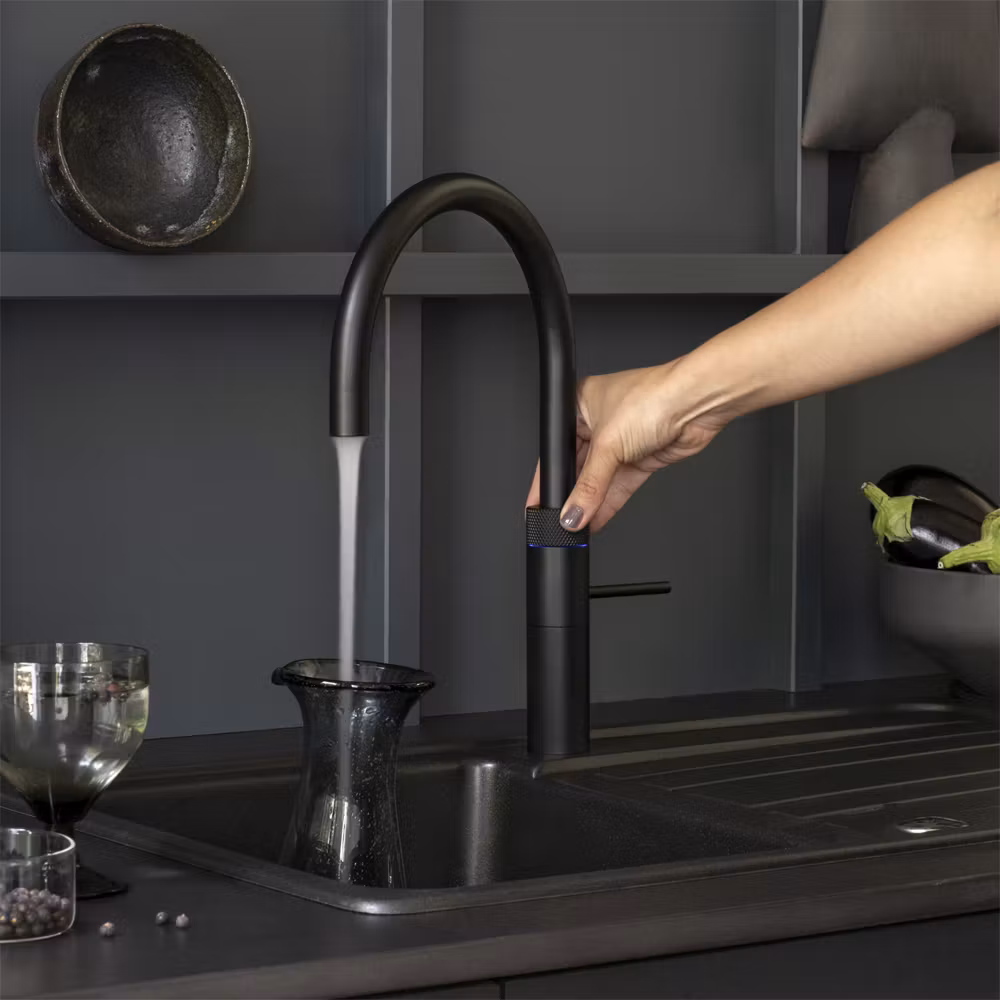 Quooker Combi Fusion Round 3-in-1 Boiling Water Tap COMBI 2.2 FUSION ROUND BLACK FNRBLK - Black Quooker Combi Fusion Round 3-in-1 Boiling Water Tap COMBI 2.2 FUSION ROUND BLACK FNRBLK - Black