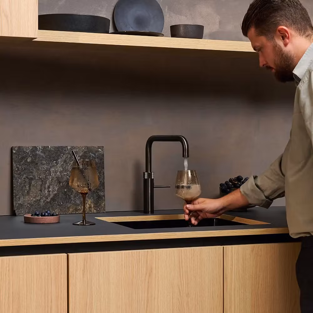 Quooker Combi Fusion Square Boiling Water Tap COMBI 2.2 FUSION SQUARE GUNMETAL FNSGME - Gunmetal Quooker Combi Fusion Square Boiling Water Tap COMBI 2.2 FUSION SQUARE GUNMETAL FNSGME - Gunmetal