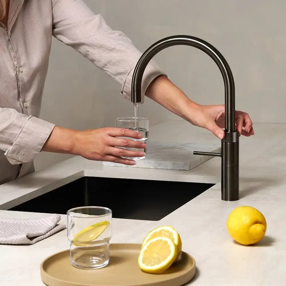 Quooker Combi+ Fusion Round Boiling Water Tap COMBI+ FUSION ROUND GUNMETAL FNRGME - Gunmetal Quooker Combi+ Fusion Round Boiling Water Tap COMBI+ FUSION ROUND GUNMETAL FNRGME - Gunmetal