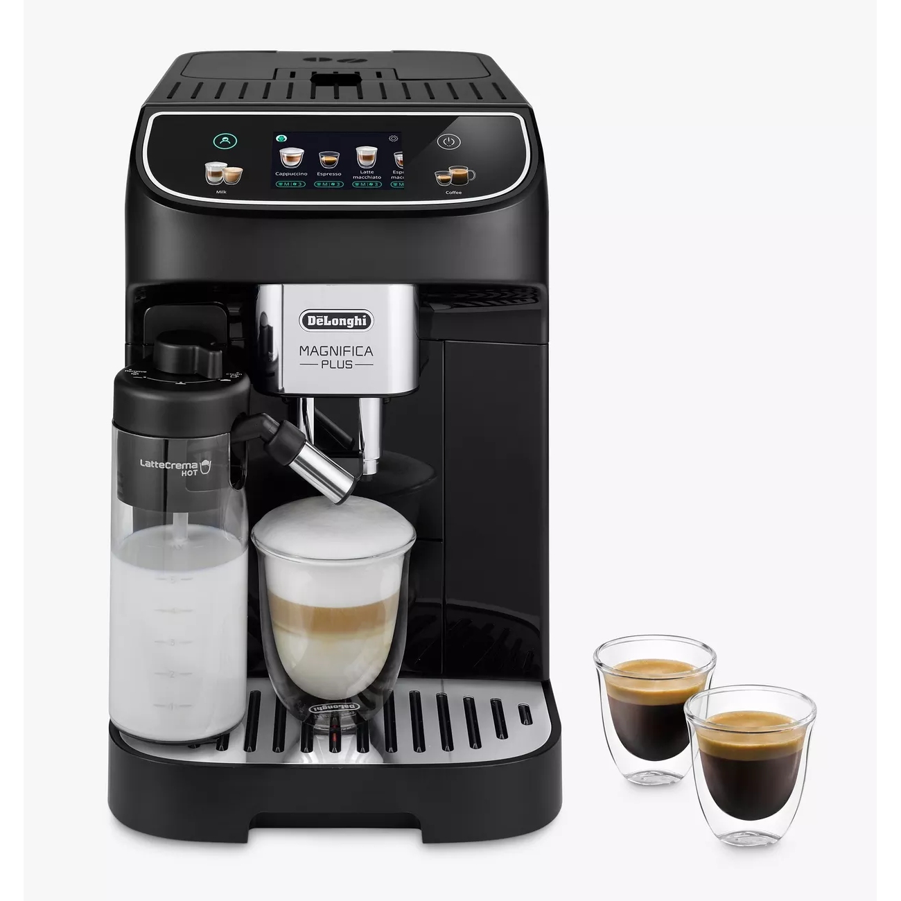 De'Longhi Freestanding Magnifica Plus Bean to Cup Coffee Machine ECAM320.60.B – Black