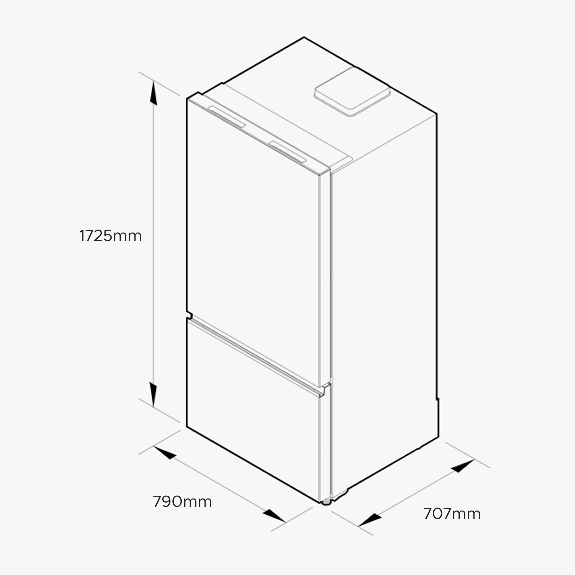 Fisher + Paykel RF505BRNQX1 79cm Frost Free Fridge Freezer - Stainless Steel Fisher + Paykel RF505BRNQX1 79cm Frost Free Fridge Freezer - Stainless Steel