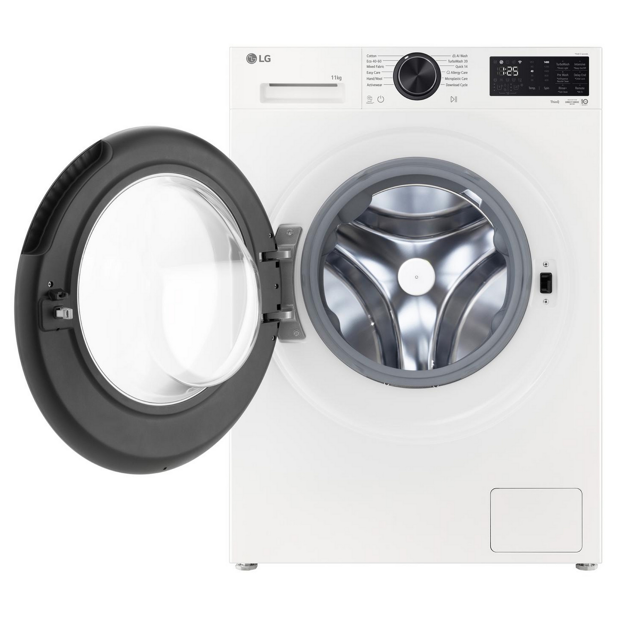 LG Series 5 AI Direct Drive 11kg 1400 Spin Washing Machine F4X5011TWB - White LG Series 5 AI Direct Drive 11kg 1400 Spin Washing Machine F4X5011TWB - White