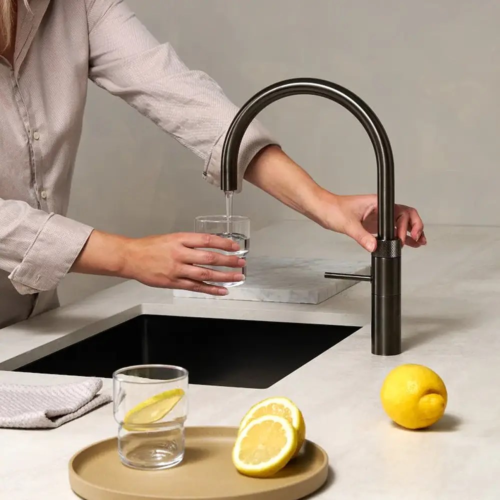Quooker Combi Fusion Round Boiling Water Tap COMBI 2.2 FUSION ROUND GUNMETAL FNRGME - Gunmetal Quooker Combi Fusion Round Boiling Water Tap COMBI 2.2 FUSION ROUND GUNMETAL FNRGME - Gunmetal