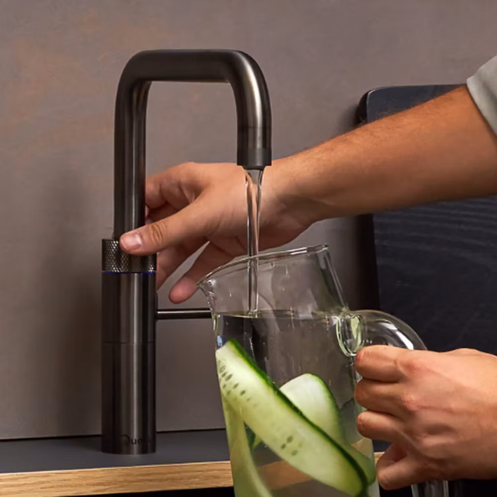 Quooker Combi Fusion Square Boiling Water Tap COMBI 2.2 FUSION SQUARE GUNMETAL FNSGME - Gunmetal Quooker Combi Fusion Square Boiling Water Tap COMBI 2.2 FUSION SQUARE GUNMETAL FNSGME - Gunmetal