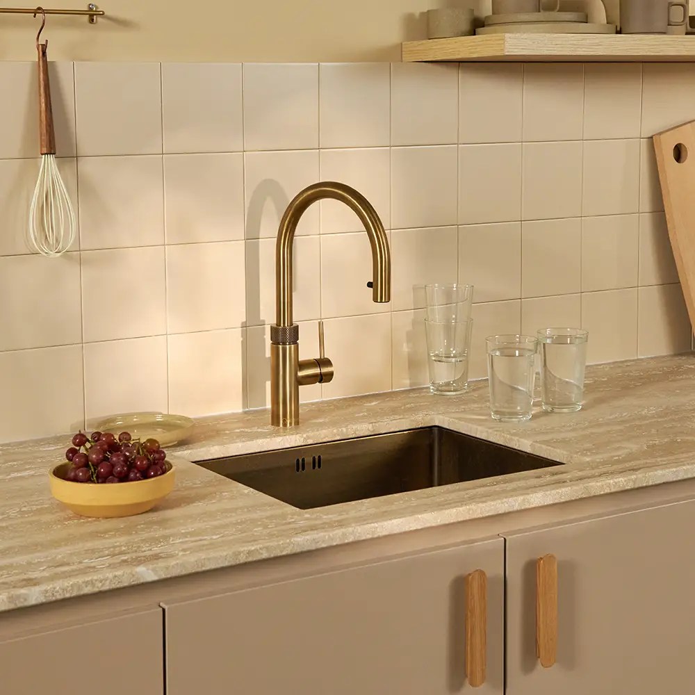 Quooker Combi+ Flex Boiling Water Tap COMBI+ FLEX PTB FXRPTB - Patinated Brass