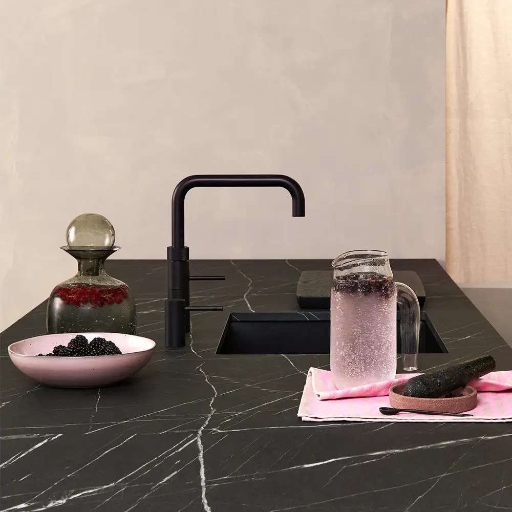 Quooker Combi Fusion Square 3-in-1 Boiling Water Tap COMBI 2.2 FUSION SQUARE BLACK FNSBLK - Black Quooker Combi Fusion Square 3-in-1 Boiling Water Tap COMBI 2.2 FUSION SQUARE BLACK FNSBLK - Black