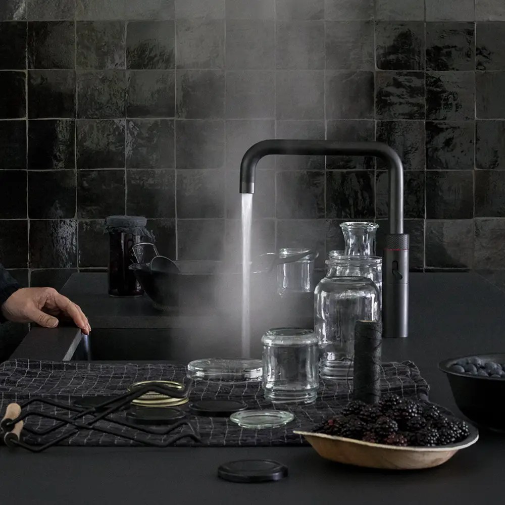 Quooker Combi Fusion Square 3-in-1 Boiling Water Tap COMBI 2.2 FUSION SQUARE BLACK FNSBLK - Black Quooker Combi Fusion Square 3-in-1 Boiling Water Tap COMBI 2.2 FUSION SQUARE BLACK FNSBLK - Black