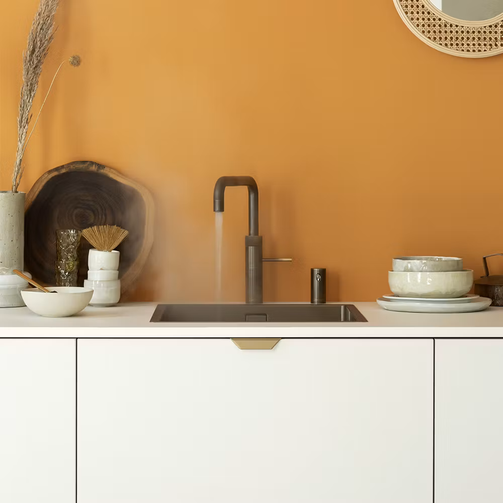 Quooker Combi+ Fusion Square Boiling Water Tap COMBI+ FUSION SQUARE PTN FNSPTB - Patinated Brass Quooker Combi+ Fusion Square Boiling Water Tap COMBI+ FUSION SQUARE PTN FNSPTB - Patinated Brass