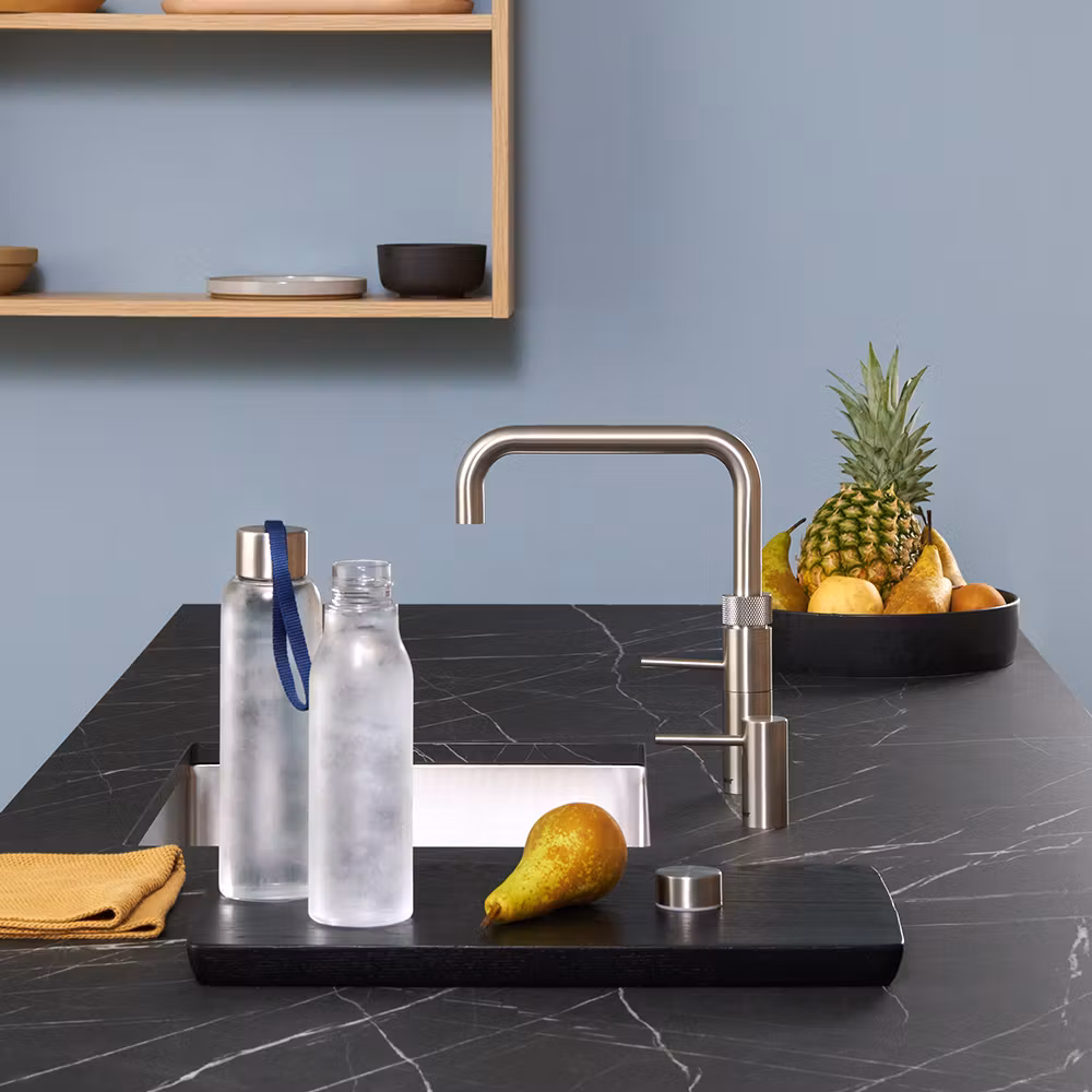 Quooker Combi Fusion Square 3-in-1 Boiling Water Tap COMBI 2.2 FUSION SQUARE SS FNSSST - Stainless Steel Quooker Combi Fusion Square 3-in-1 Boiling Water Tap COMBI 2.2 FUSION SQUARE SS FNSSST - Stainless Steel