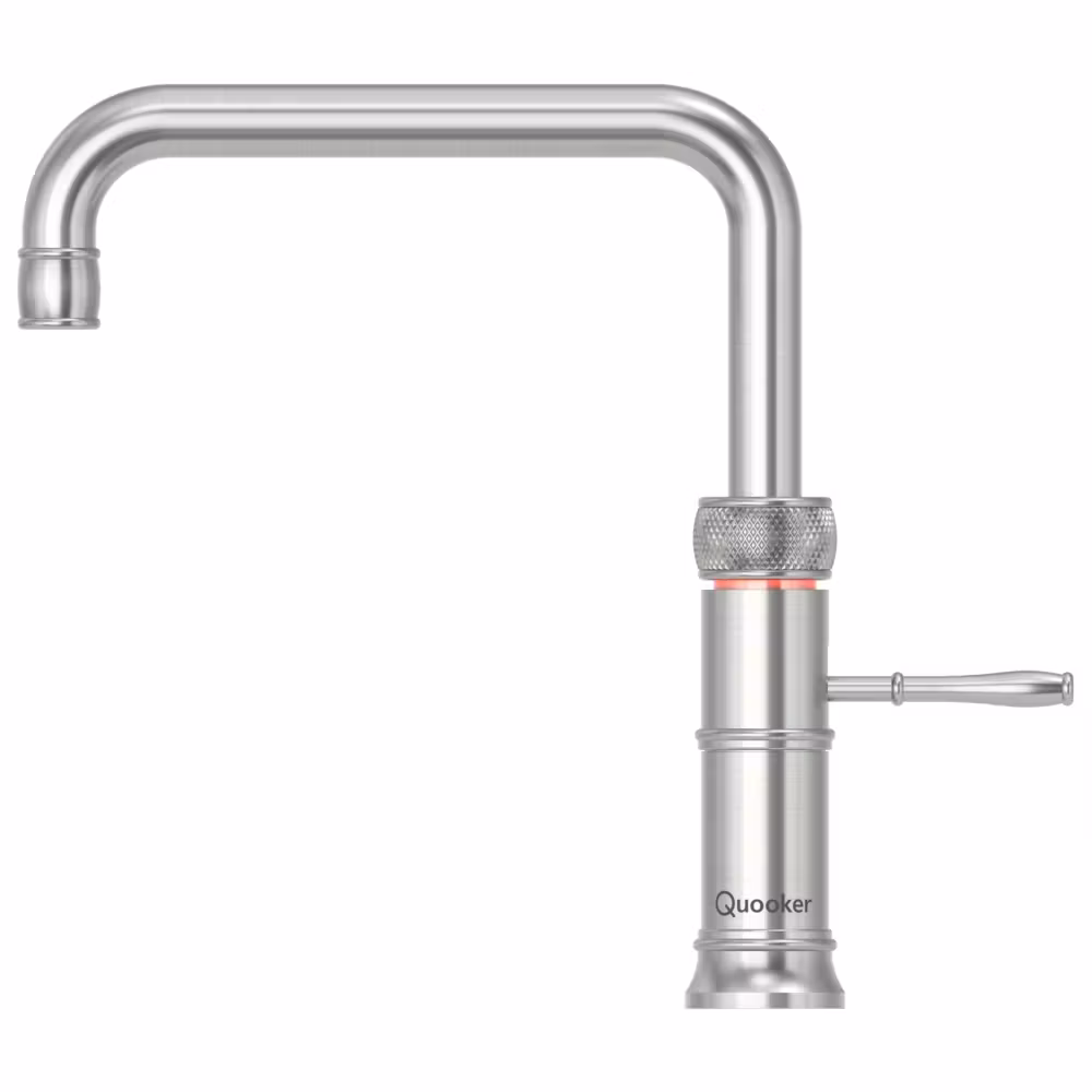 Quooker Classic Square Fusion 3-in-1 Boiling Water Tap PRO3 CLASSIC FUSION SQUARE SS CFNSSST - Stainless Steel