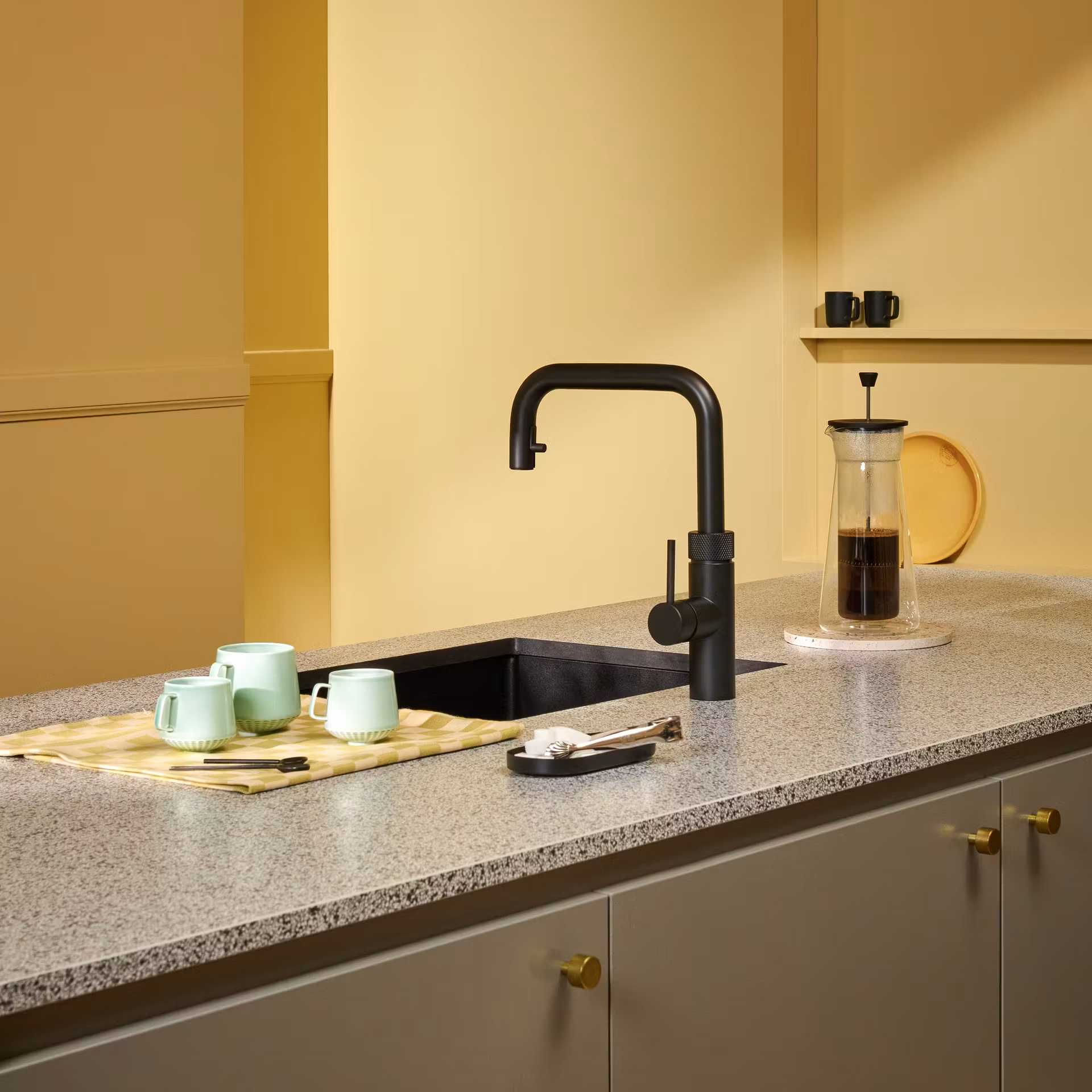 Quooker Combi+ Flex Square Boiling Water Tap COMBI+ FLEX SQUARE BLACK FXSBLK - Black Quooker Combi+ Flex Square Boiling Water Tap COMBI+ FLEX SQUARE BLACK FXSBLK - Black