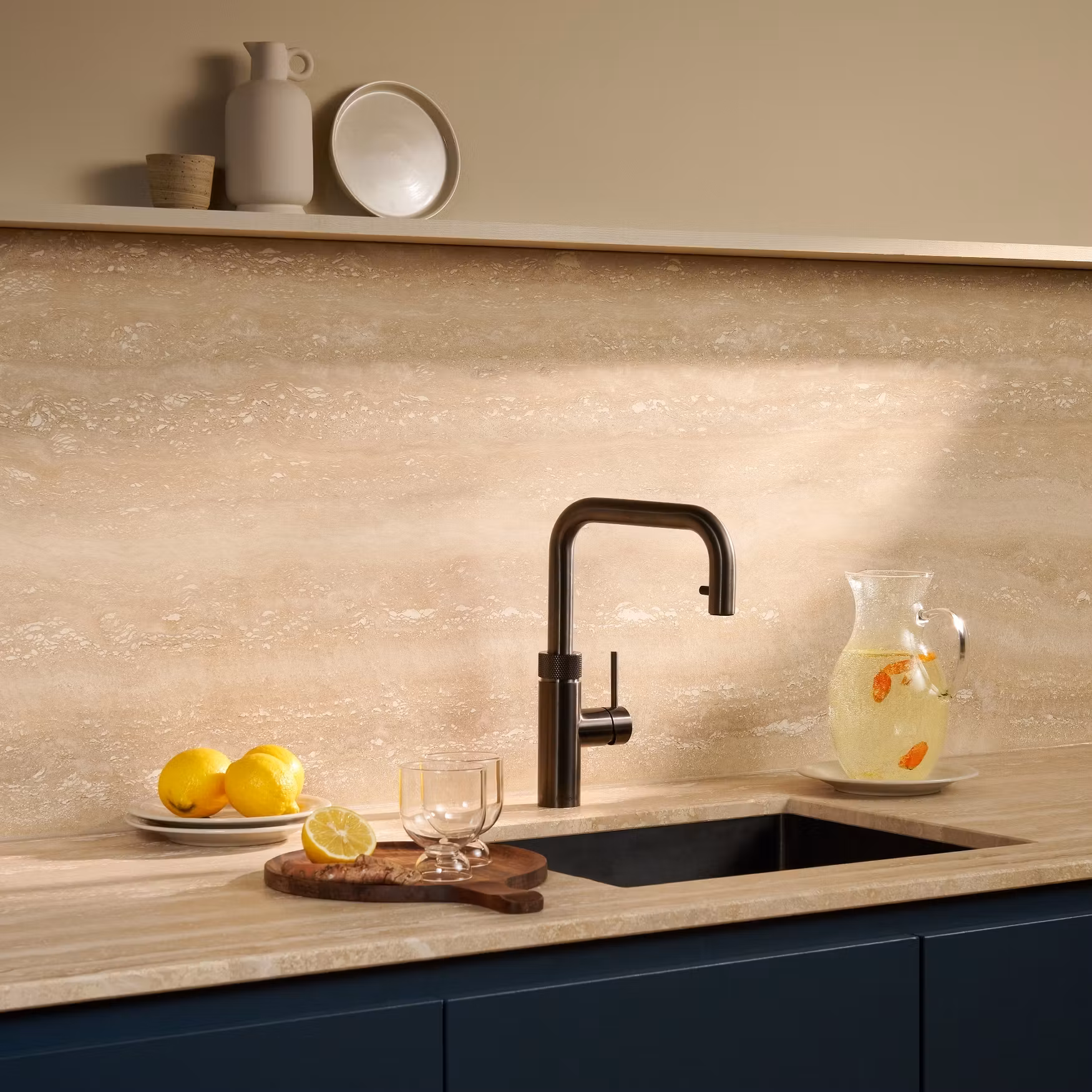 Quooker Flex Square 3-in-1 Boiling Water Tap PRO3 FLEX SQUARE GUNMETAL FXSGME - Gunmetal Quooker Flex Square 3-in-1 Boiling Water Tap PRO3 FLEX SQUARE GUNMETAL FXSGME - Gunmetal