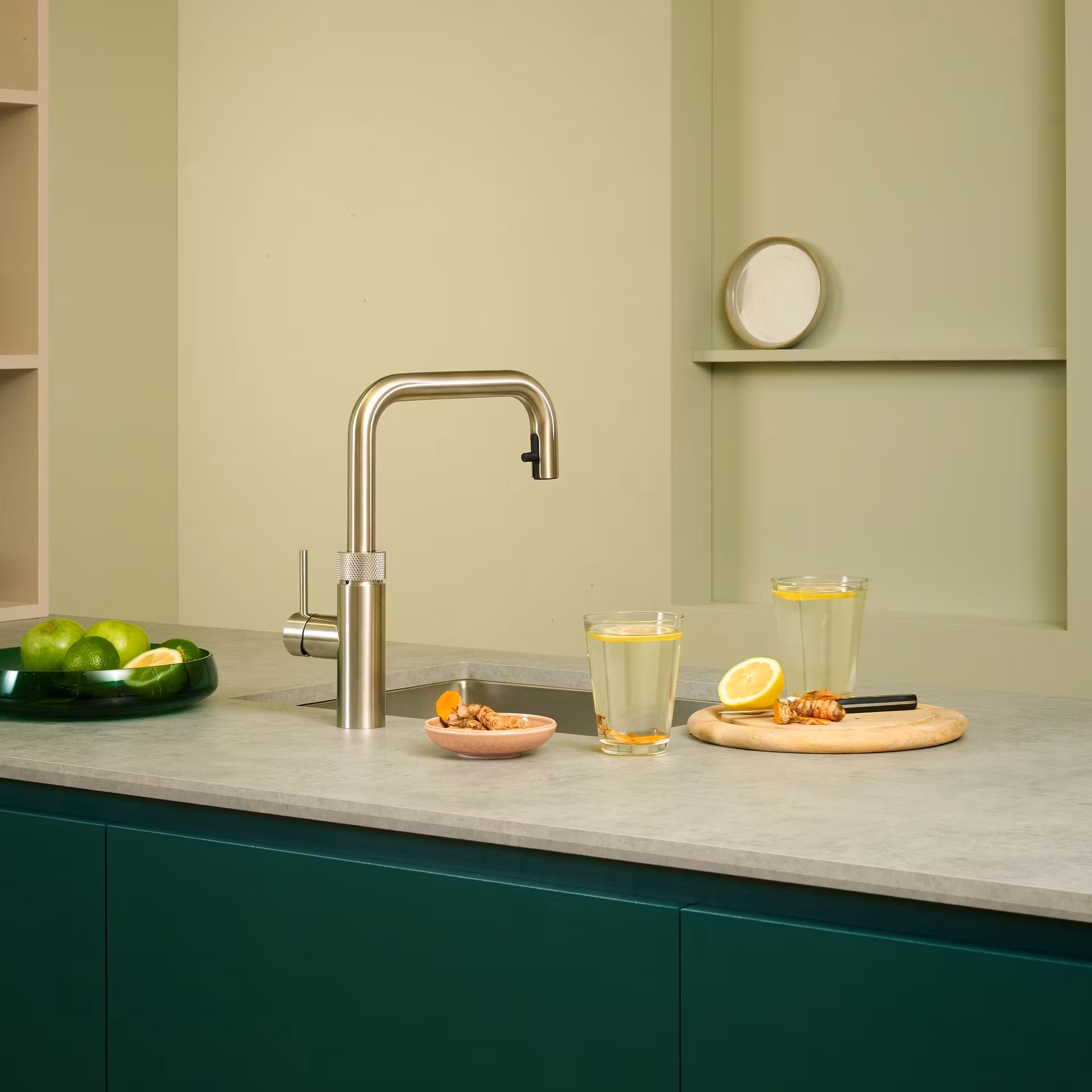 Quooker Combi+ Flex Square Boiling Water Tap COMBI+ FLEX SQUARE SS FXSSST - Stainless Steel Quooker Combi+ Flex Square Boiling Water Tap COMBI+ FLEX SQUARE SS FXSSST - Stainless Steel