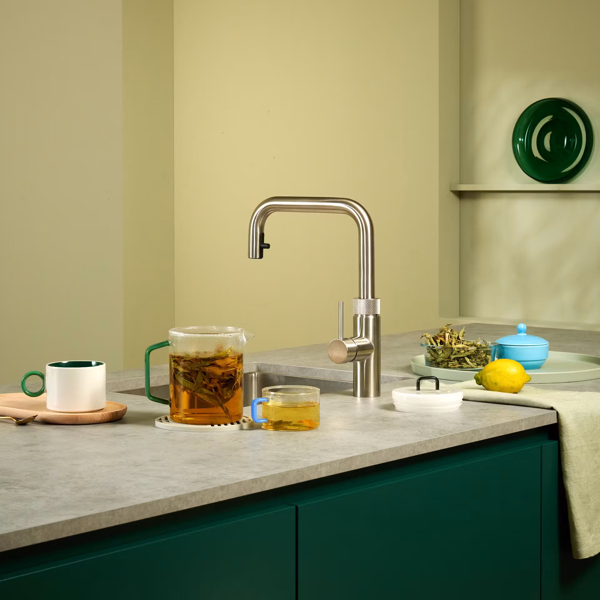 Quooker Combi+ Flex Square Boiling Water Tap COMBI+ FLEX SQUARE SS FXSSST - Stainless Steel Quooker Combi+ Flex Square Boiling Water Tap COMBI+ FLEX SQUARE SS FXSSST - Stainless Steel