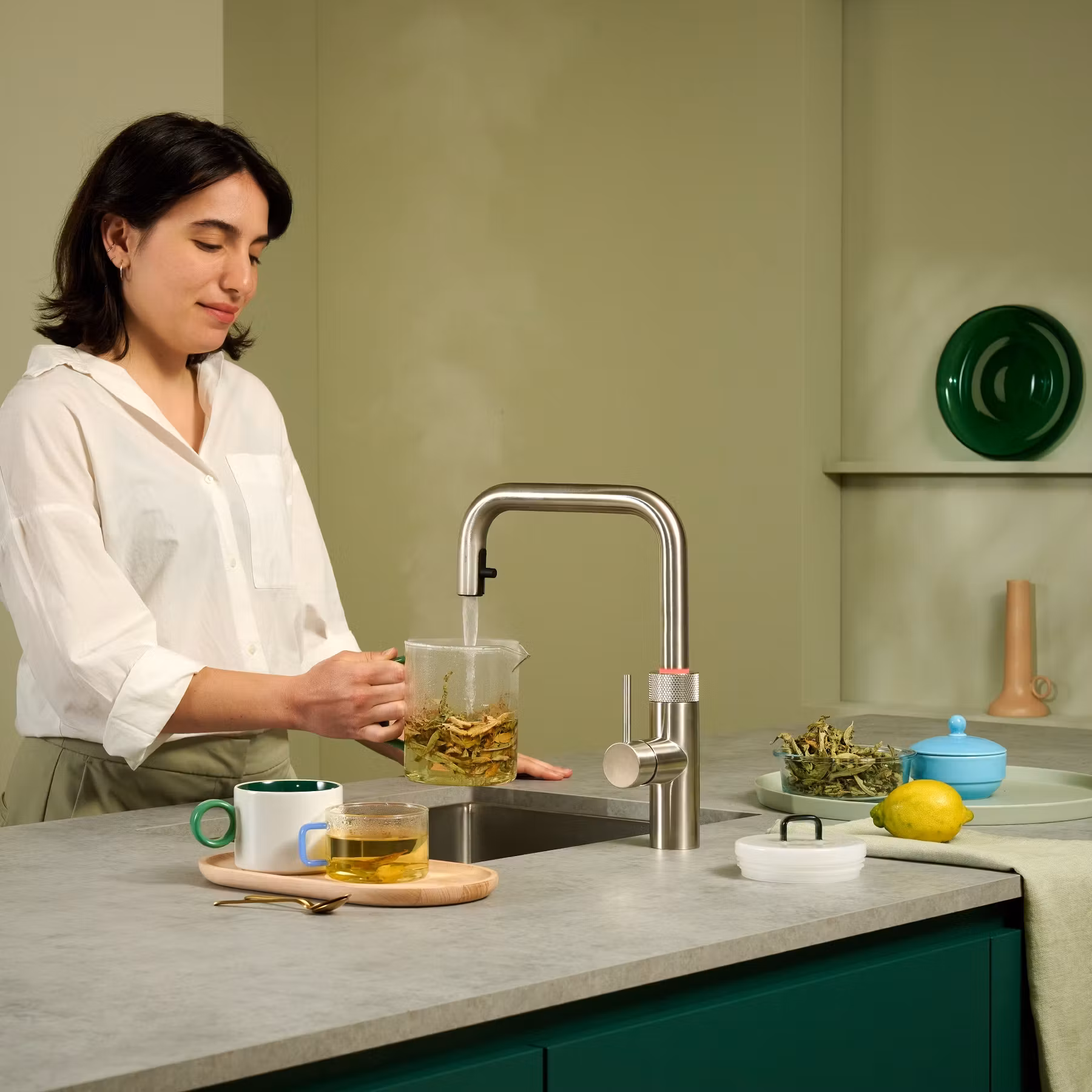 Quooker Combi Flex Square Boiling Water Tap COMBI 2.2 FLEX SQUARE SS FXSSST - Stainless Steel Quooker Combi Flex Square Boiling Water Tap COMBI 2.2 FLEX SQUARE SS FXSSST - Stainless Steel