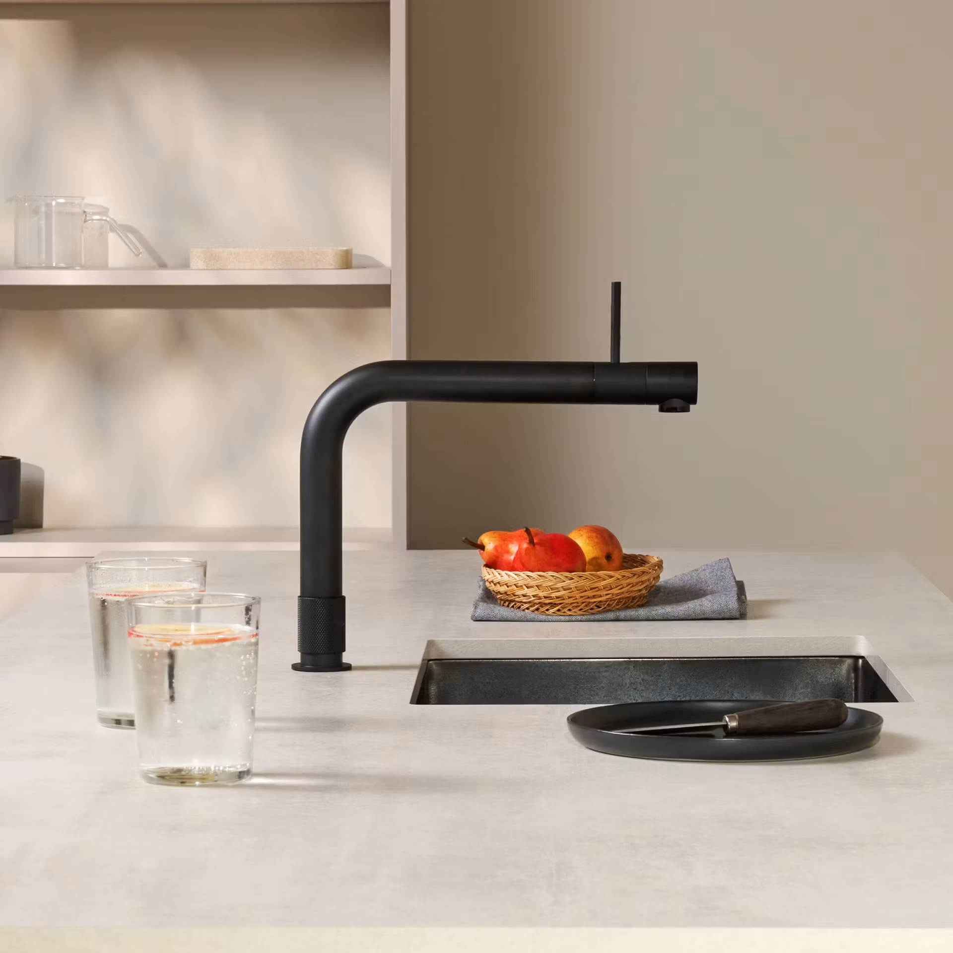 Quooker Combi+ Front Boiling Water Tap COMBI+ FRONT BLK FTBLK - Black Quooker Combi+ Front Boiling Water Tap COMBI+ FRONT BLK FTBLK - Black
