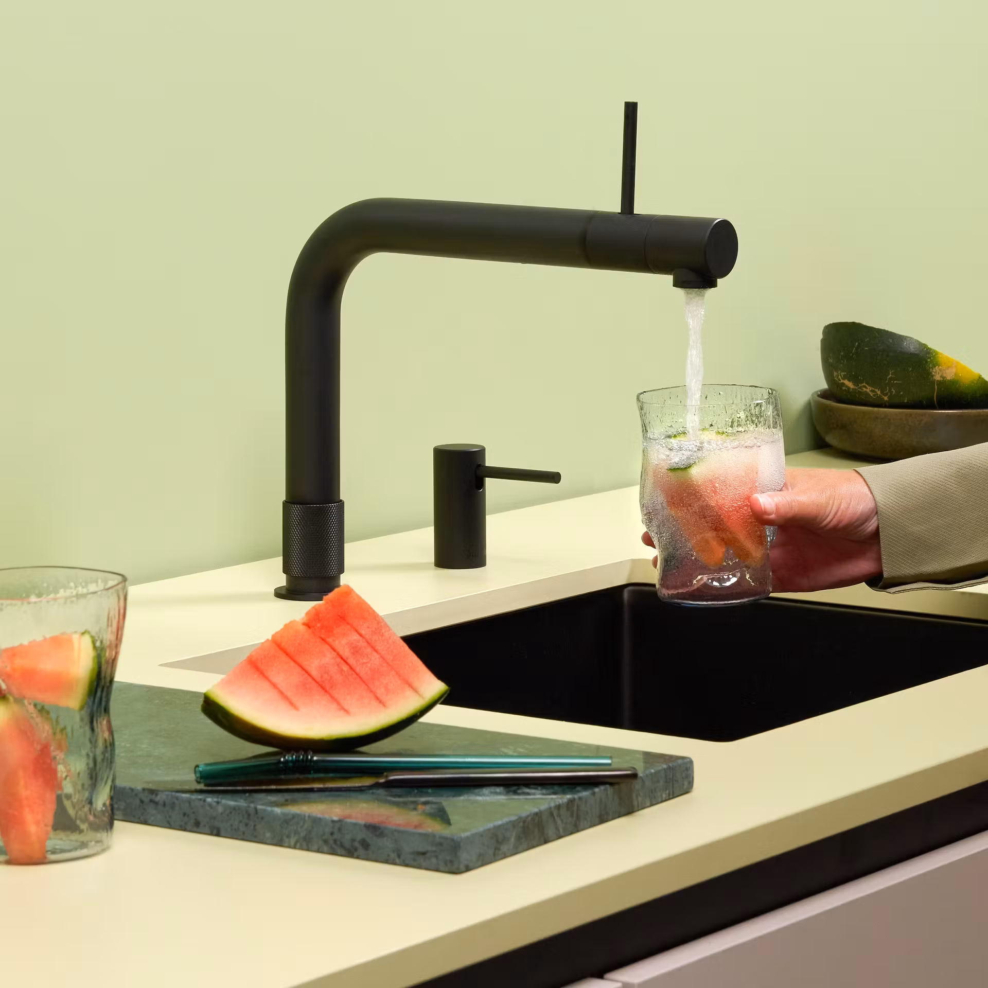 Quooker Combi+ Front Boiling Water Tap COMBI+ FRONT BLK FTBLK - Black Quooker Combi+ Front Boiling Water Tap COMBI+ FRONT BLK FTBLK - Black