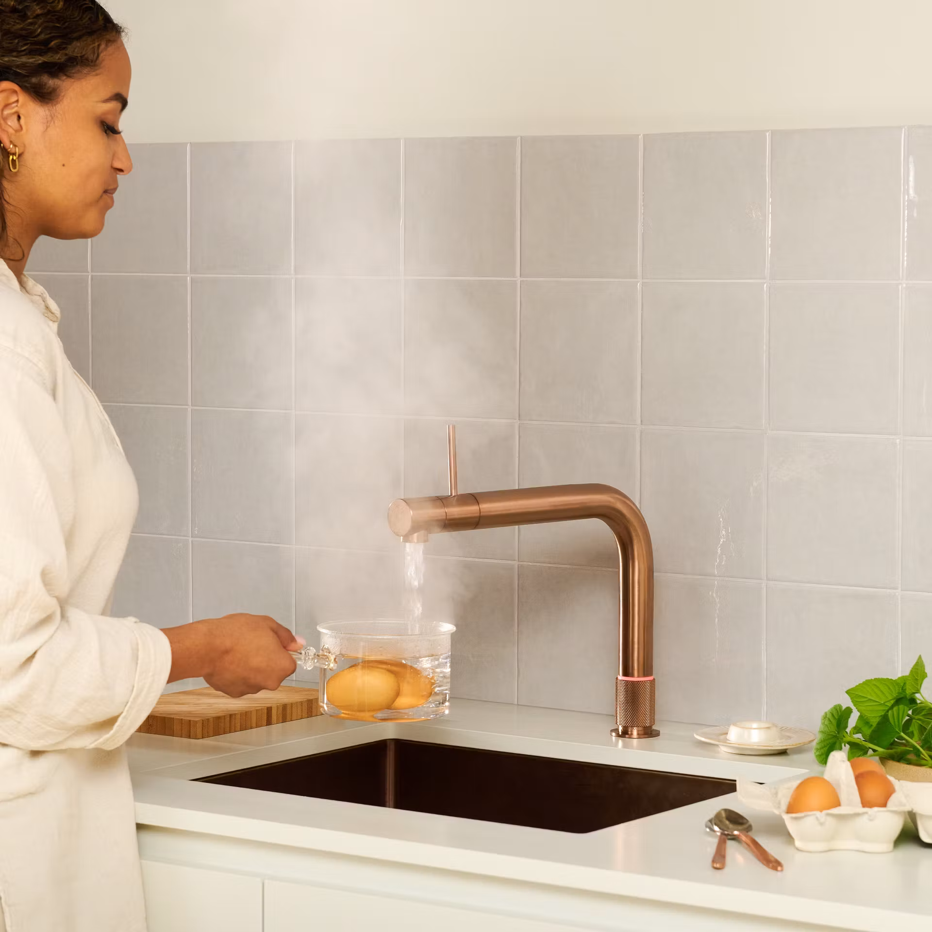 Quooker Combi+ Front Boiling Water Tap COMBI+ FRONT RCO FTRCO - Rose Copper Quooker Combi+ Front Boiling Water Tap COMBI+ FRONT RCO FTRCO - Rose Copper