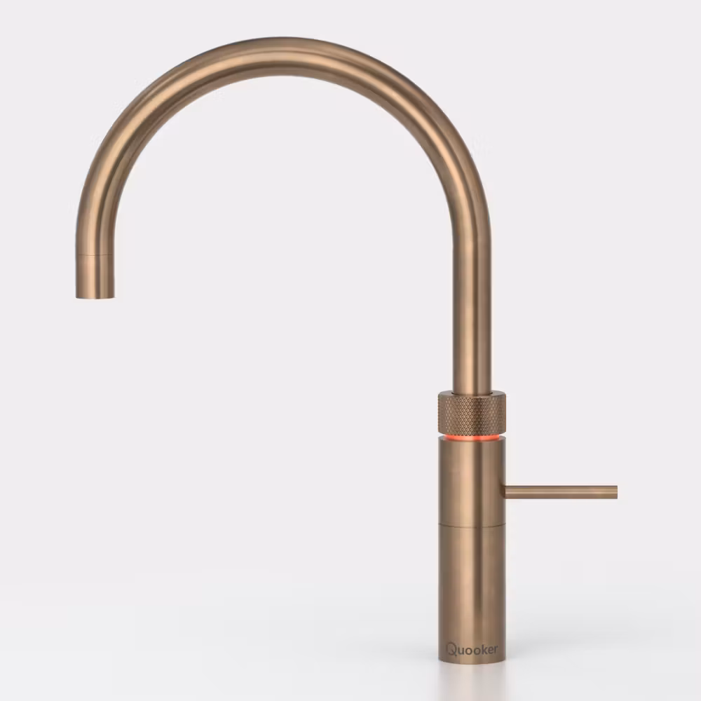 Quooker Combi+ Fusion Round Boiling Water Tap COMBI+ FUSION ROUND PTN FNRPTB - Patinated Brass
