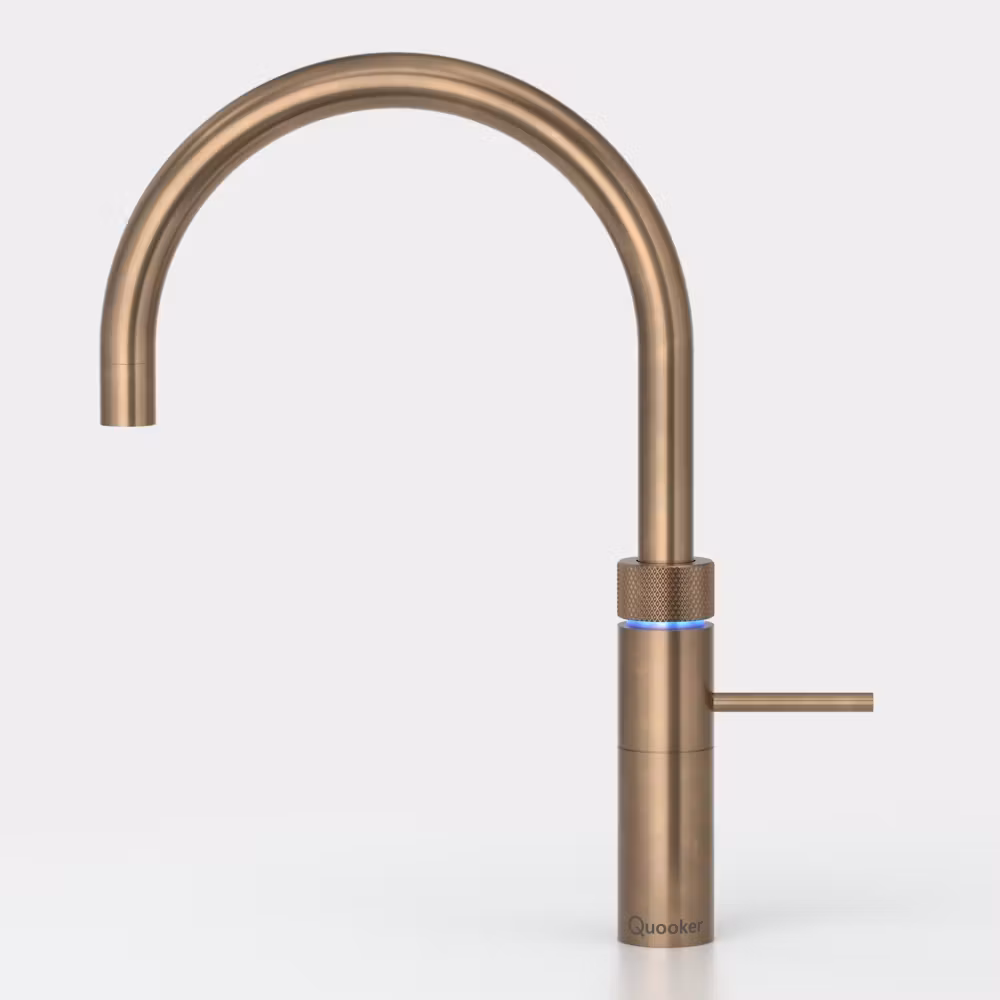 Quooker Combi Fusion Round 3-in-1 Boiling Water Tap COMBI 2.2 FUSION ROUND PTN FNRPTB - Patinated Brass Quooker Combi Fusion Round 3-in-1 Boiling Water Tap COMBI 2.2 FUSION ROUND PTN FNRPTB - Patinated Brass
