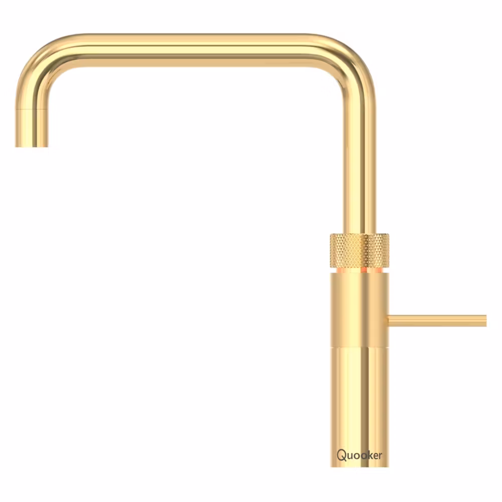 Quooker Square Fusion 3-in-1 Boiling Water Tap PRO3 FUSION SQUARE GOLD FNSGLD - Gold